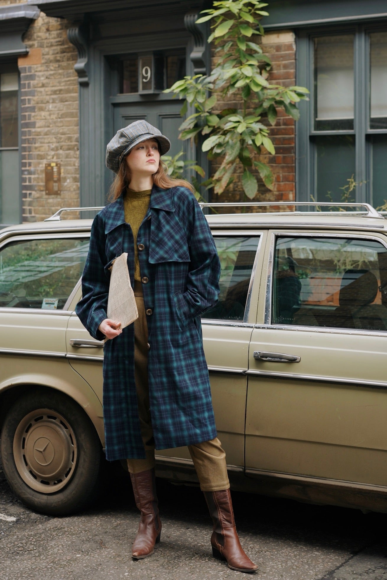 Highland Tartan Trench Coat