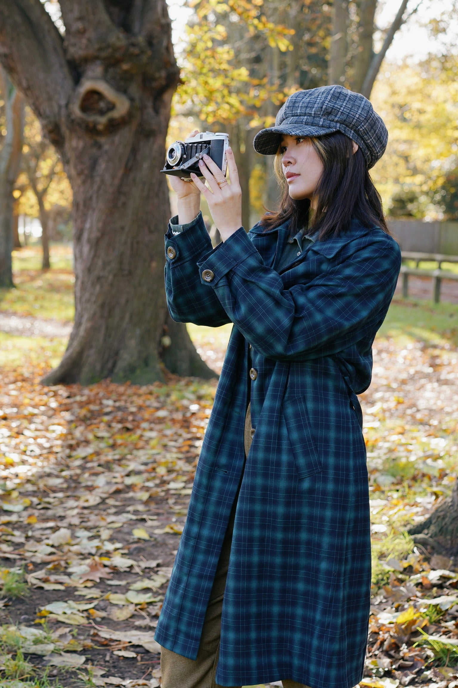 Highland Tartan Trench Coat