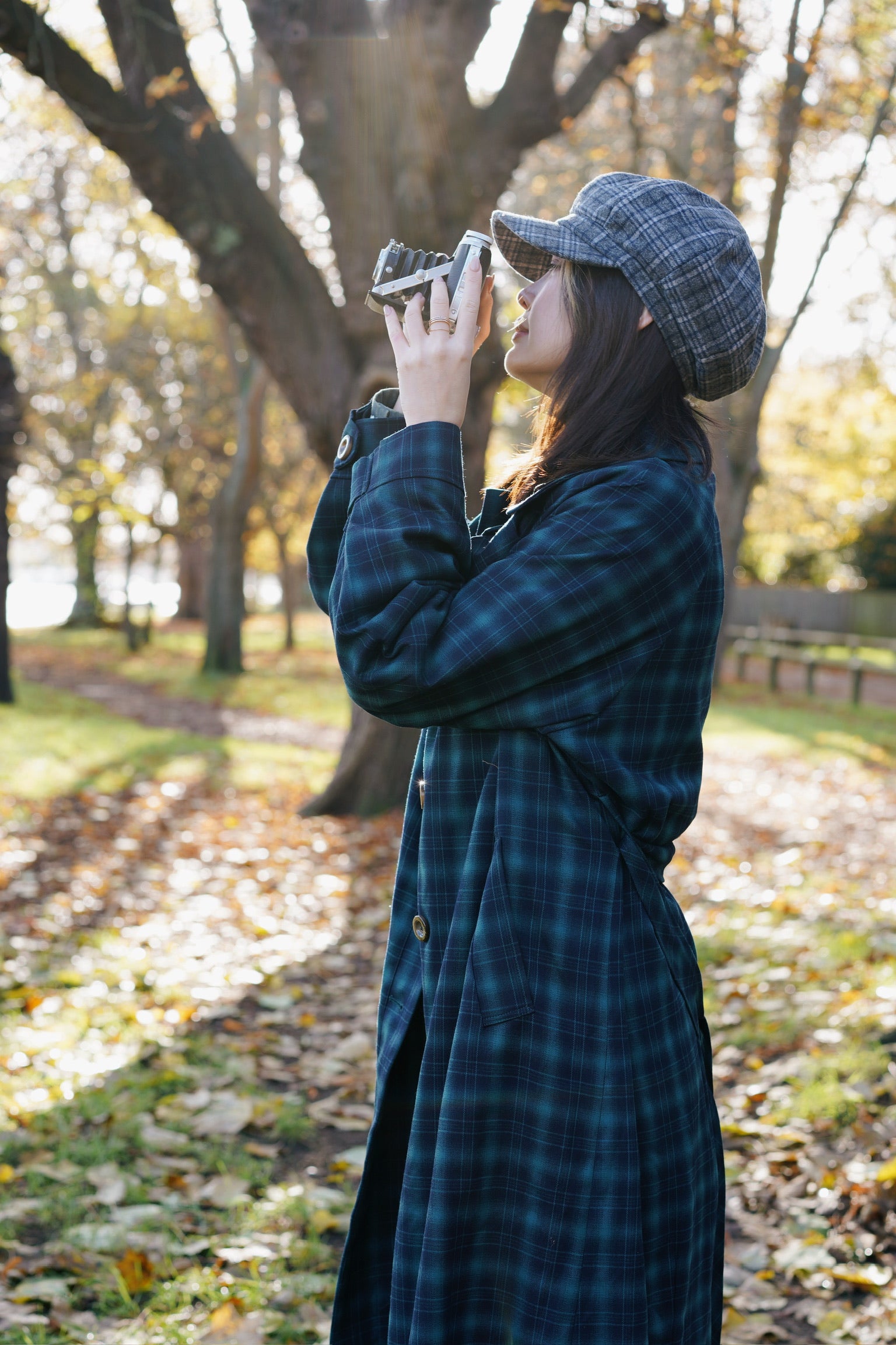 Highland Tartan Trench Coat