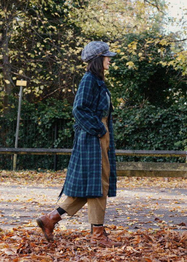 Highland Tartan Trench Coat