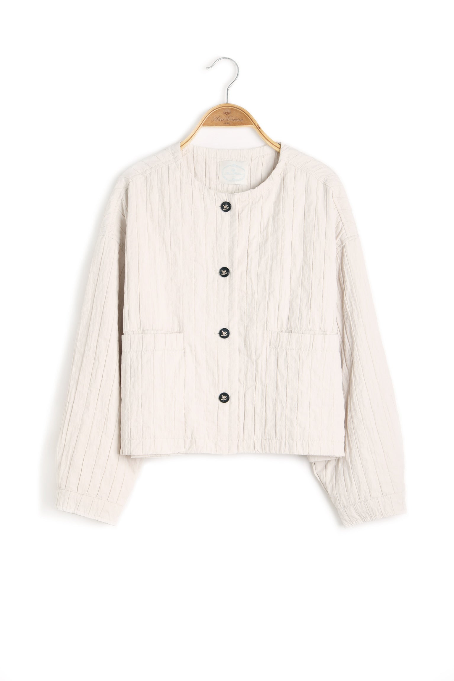 Holloway Bat Wing Cropped Jacket (Phantom Cream)