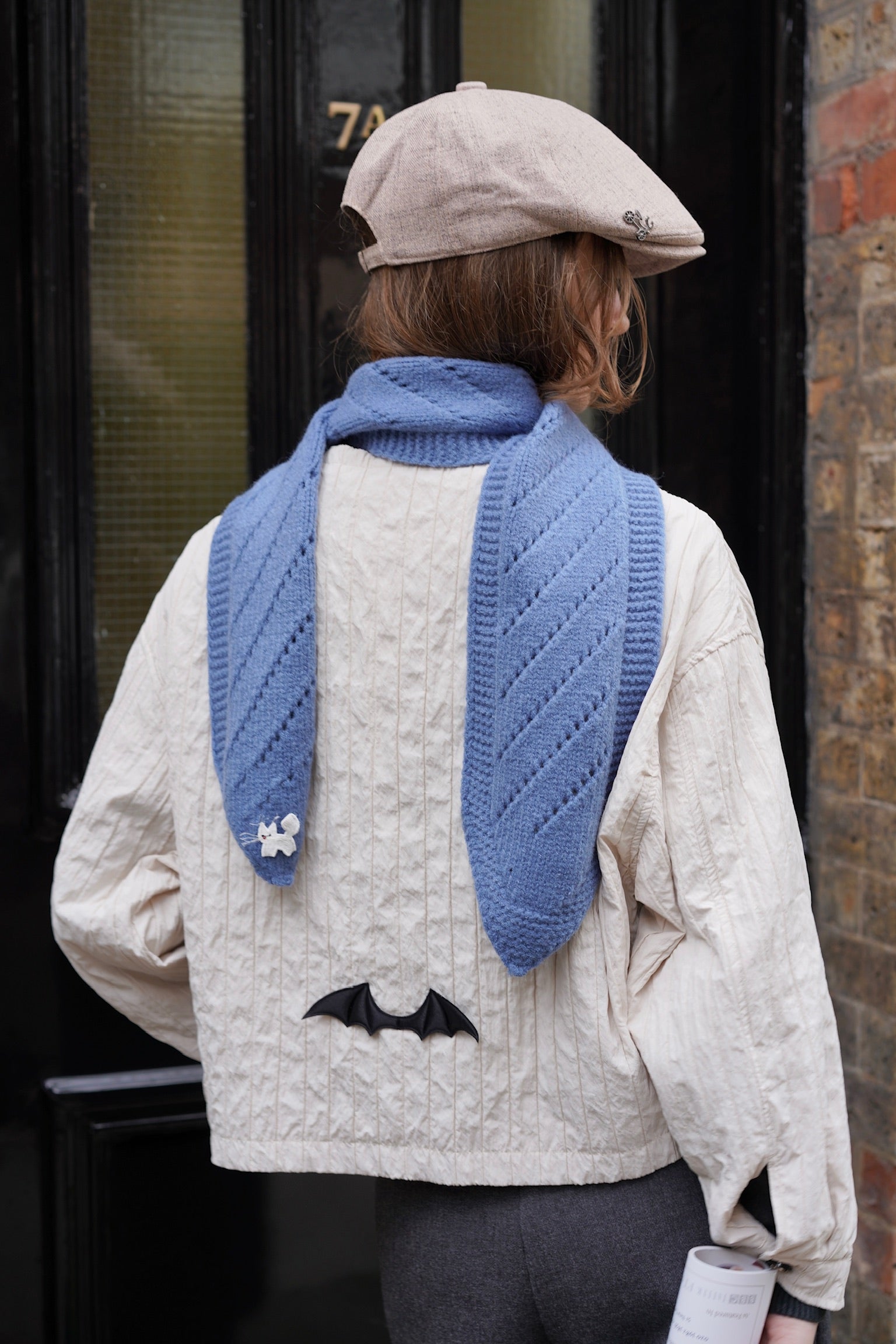 Holloway Bat Wing Cropped Jacket (Phantom Cream)