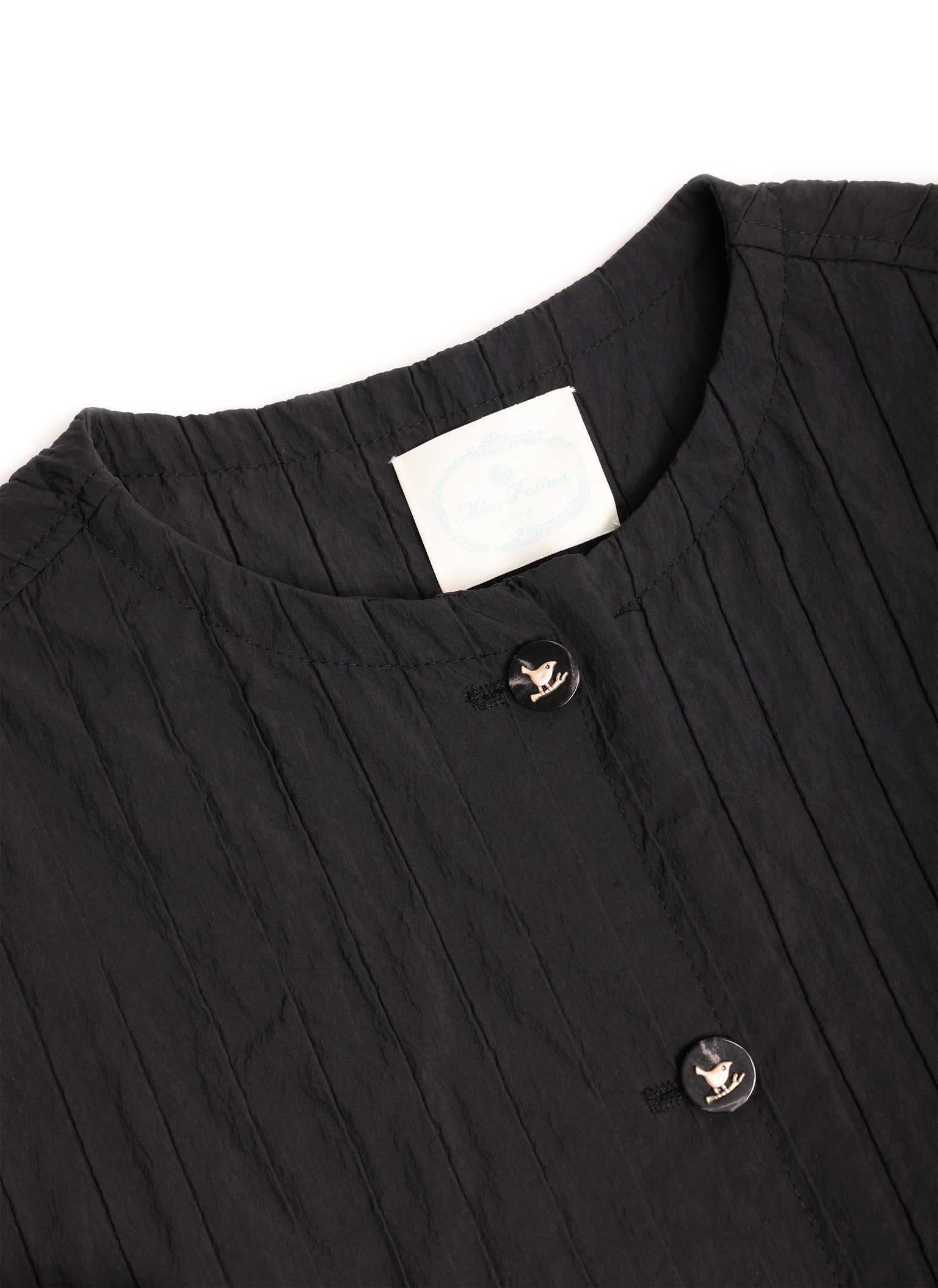 Holloway Bat Wing Cropped Jacket (Shadow Black)