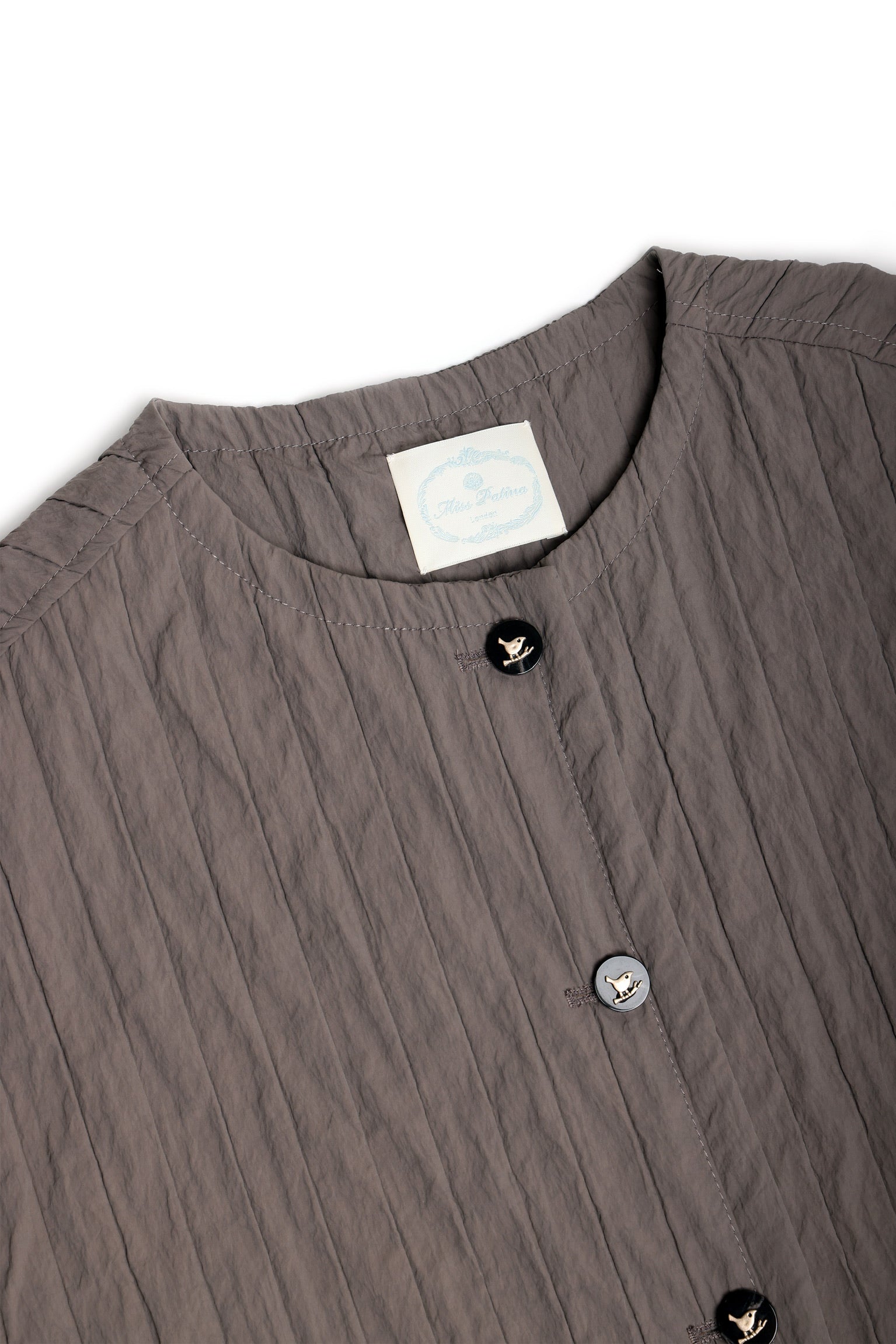 Holloway Bat Wing Cropped Jacket (Taupe Grey)
