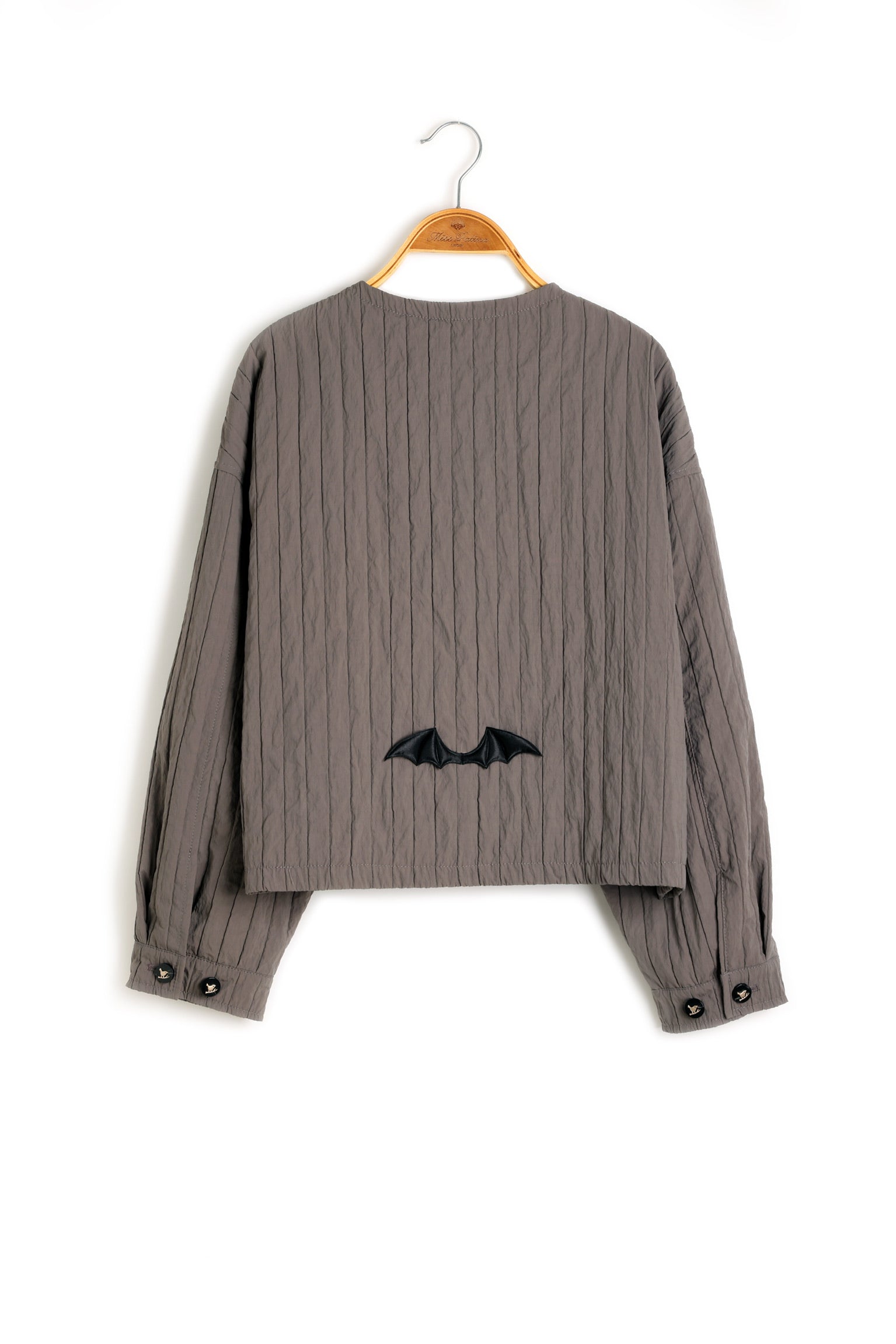Holloway Bat Wing Cropped Jacket (Taupe Grey)