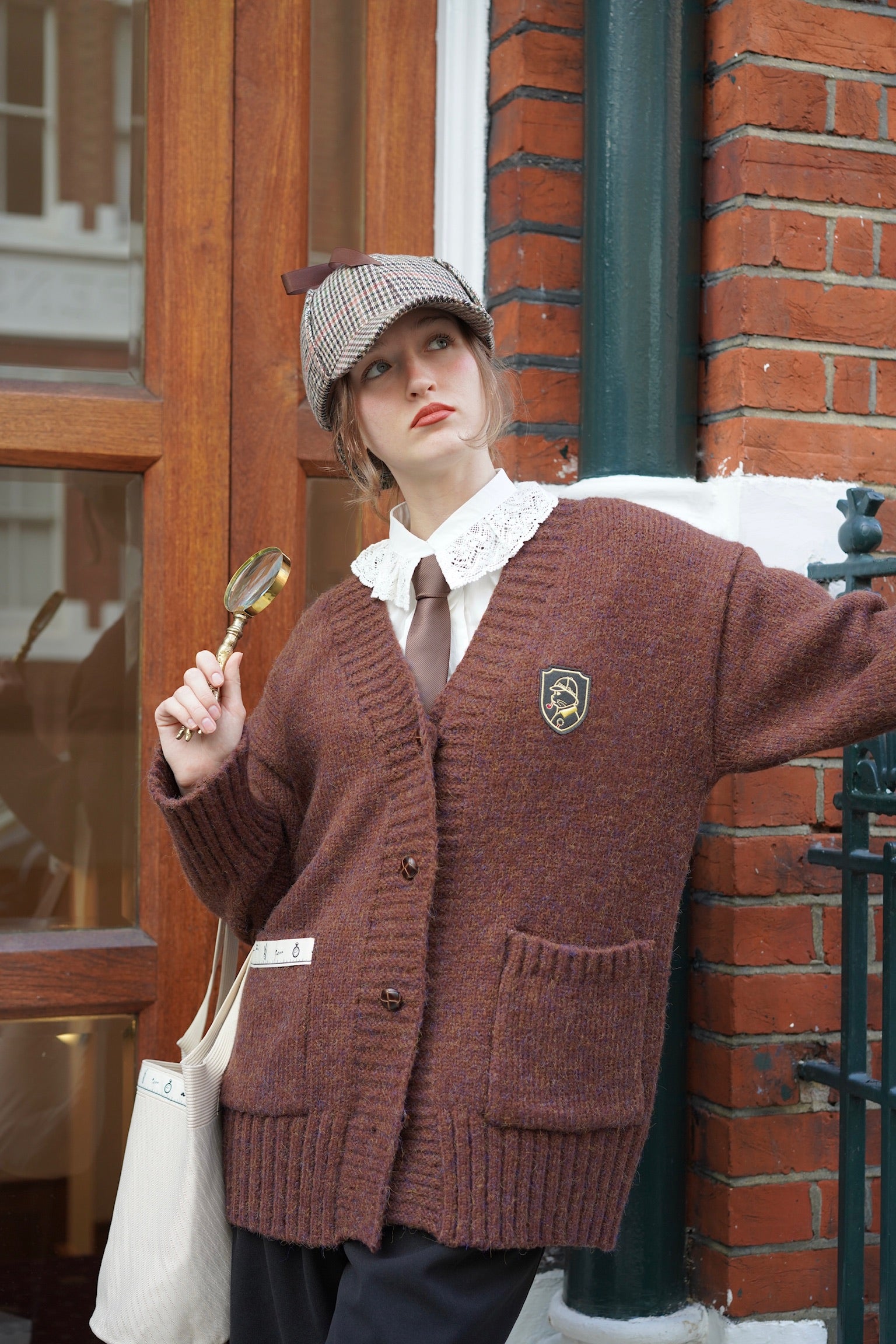 Holmesian Plush Detective Cardigan