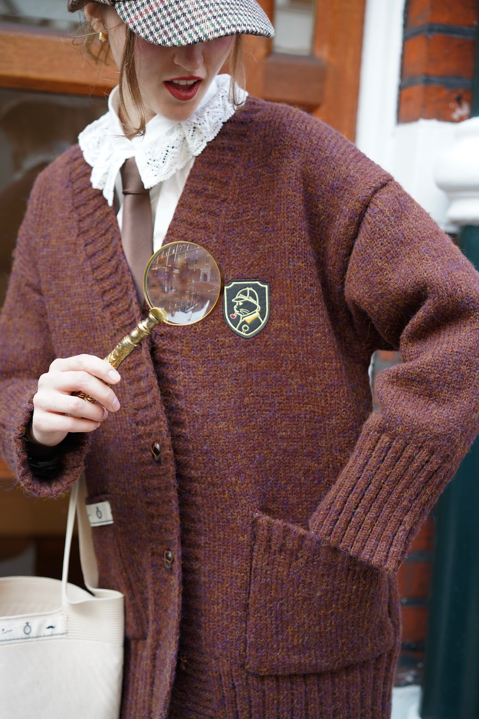 Holmesian Plush Detective Cardigan