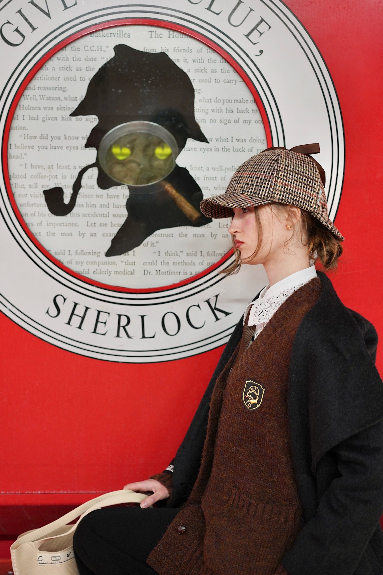 Holmesian Tweed Detective Cap