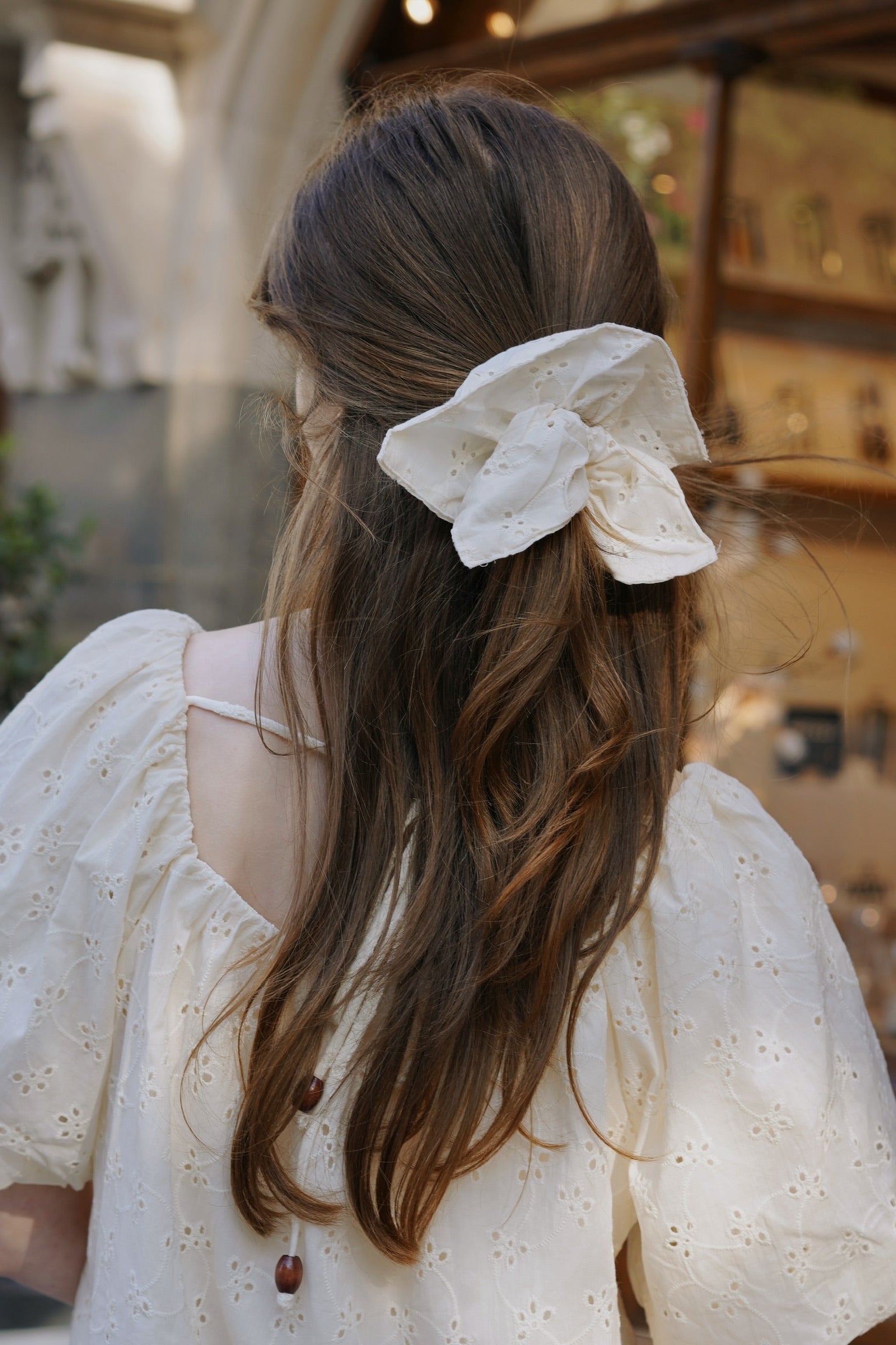 Jane Babydoll Cotton Top With Scrunchie