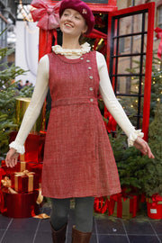 Christmas Carousel Pinafore Dress RTP