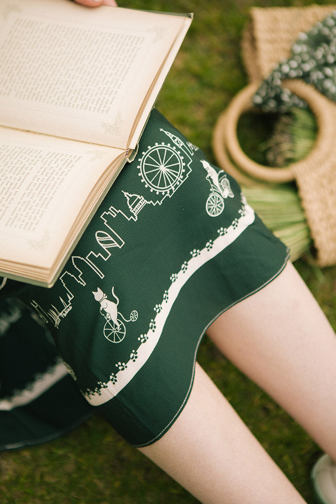 Kitten Ride Picnic Dress