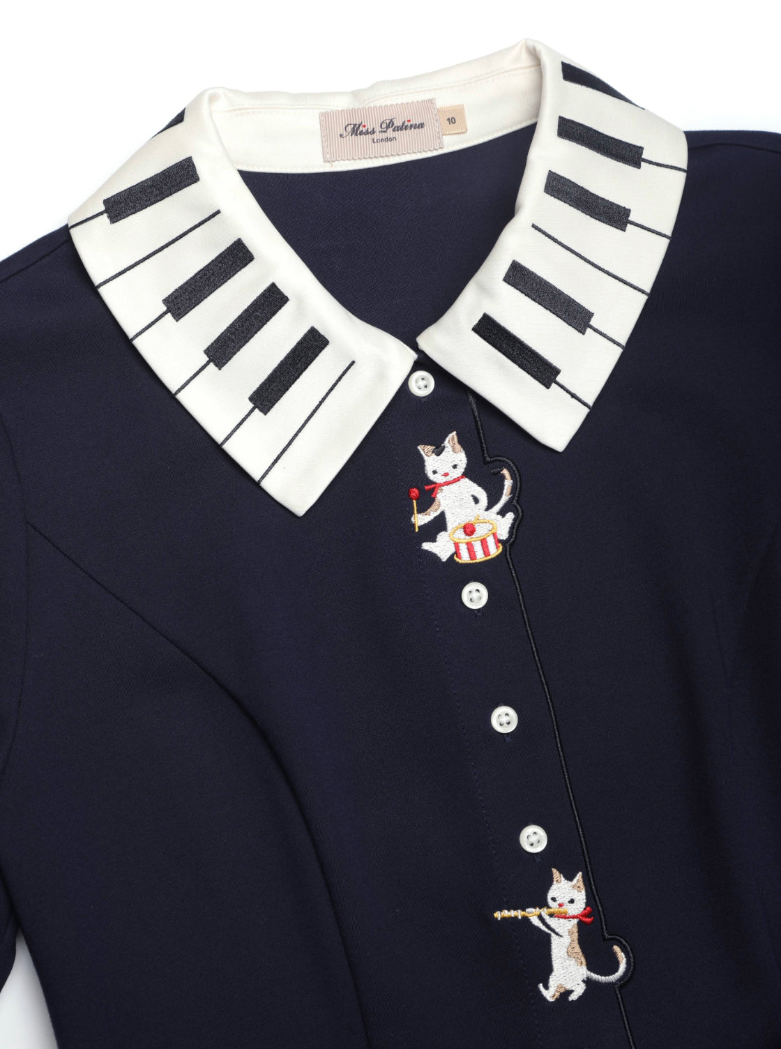 Kitten Melody Dress (Navy)