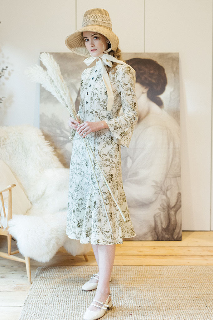 Leila Mary Jane Pumps(White)