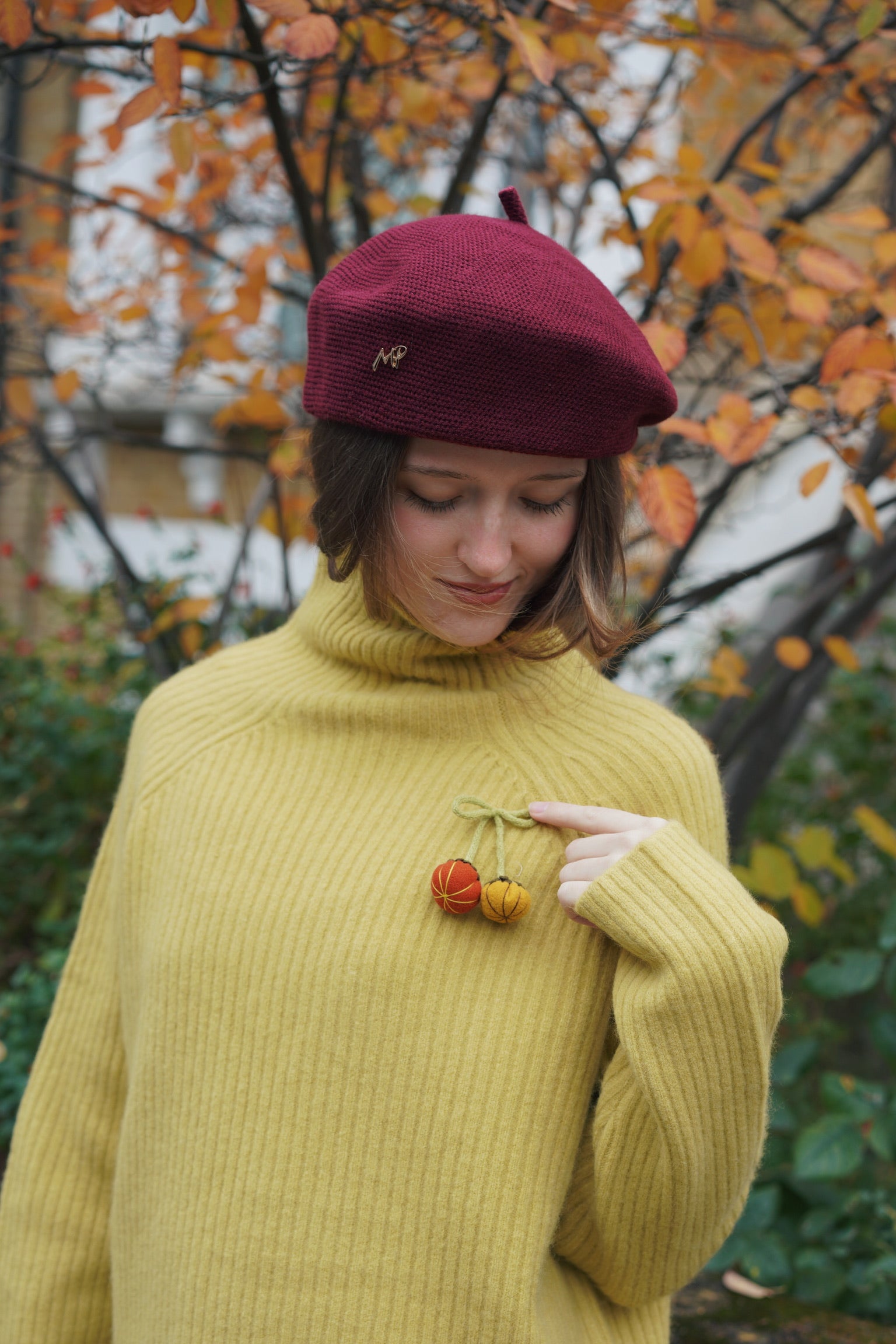 Little Pumpkin Yak Wool Jumper (Mustard）