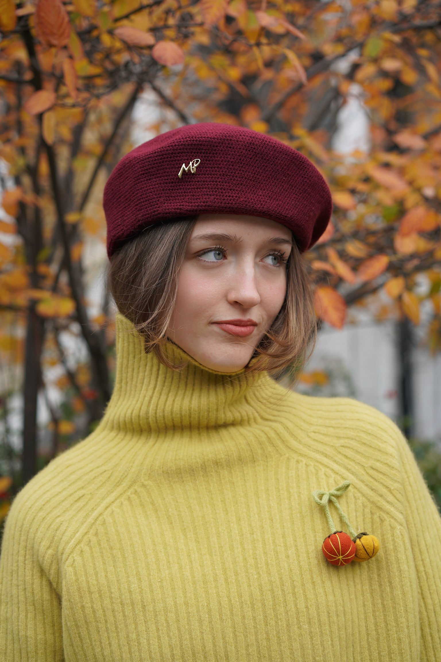 Little Pumpkin Yak Wool Jumper (Mustard）