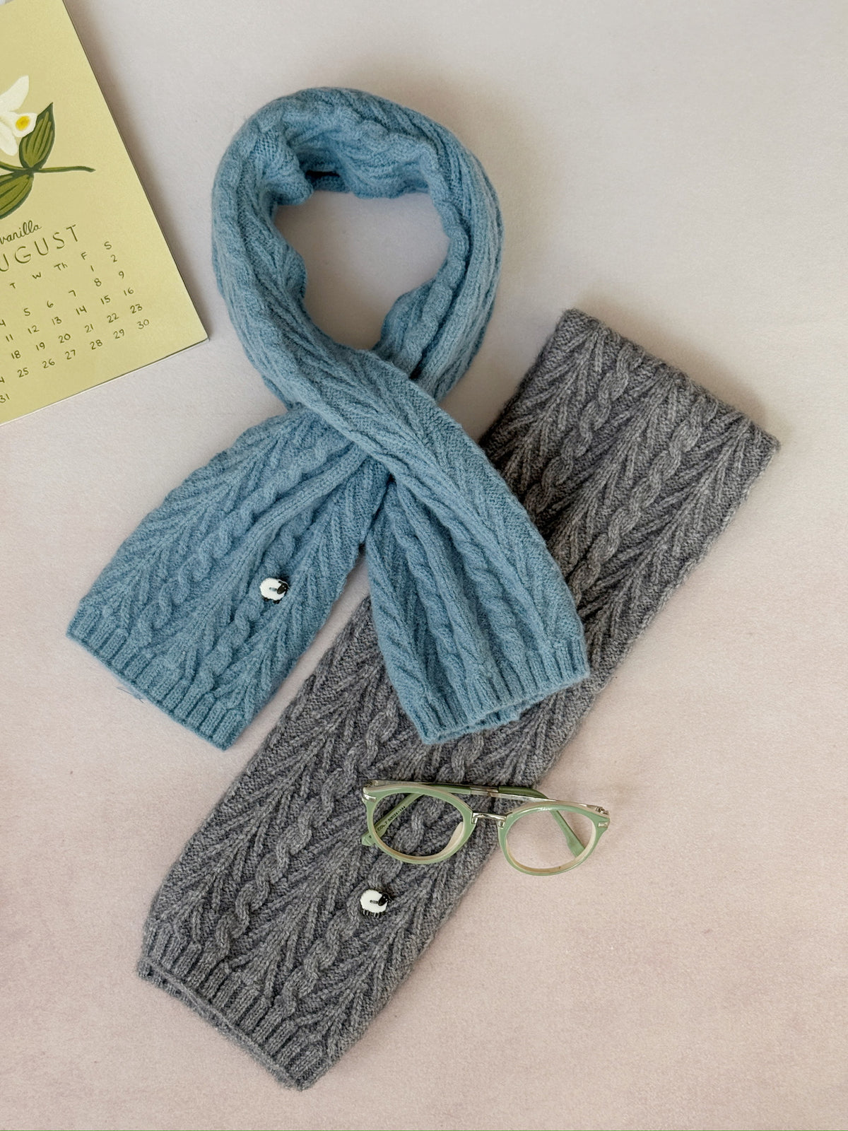 Little Sheep Cable Knit Scarf