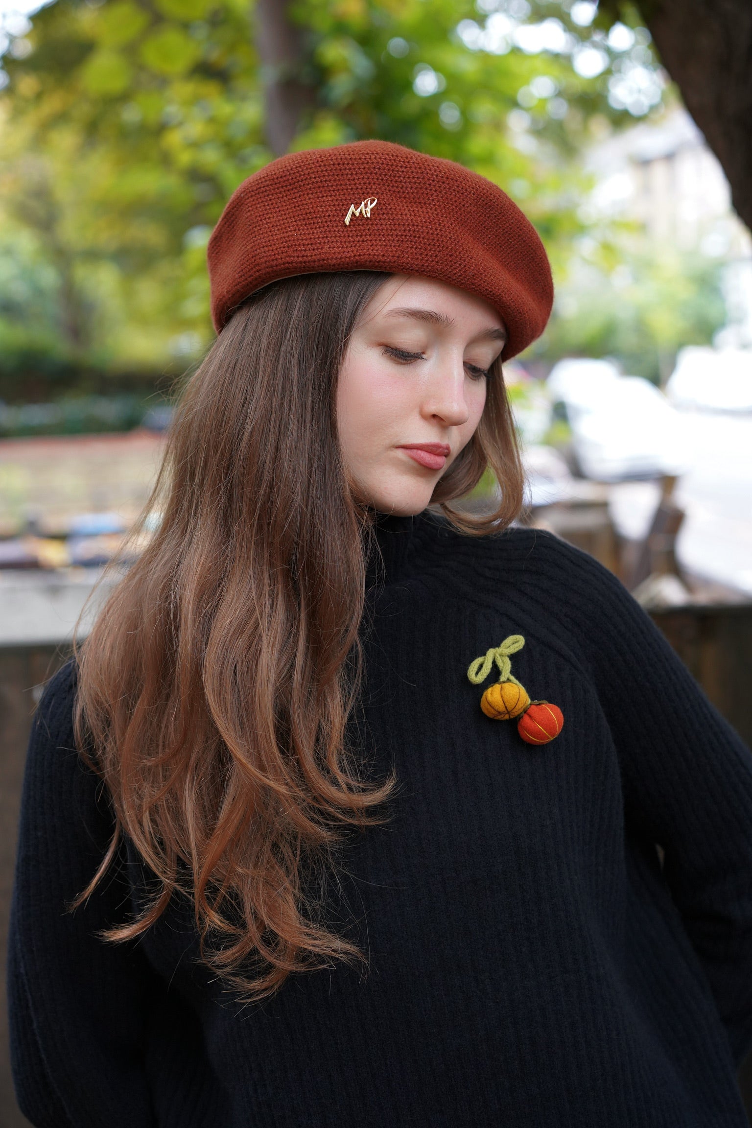 Little Pumpkin Yak Wool Jumper (Black）
