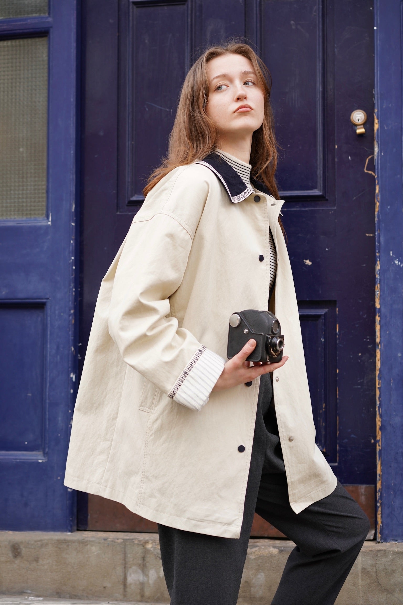 London Girl Sailor Jacket (Cream)