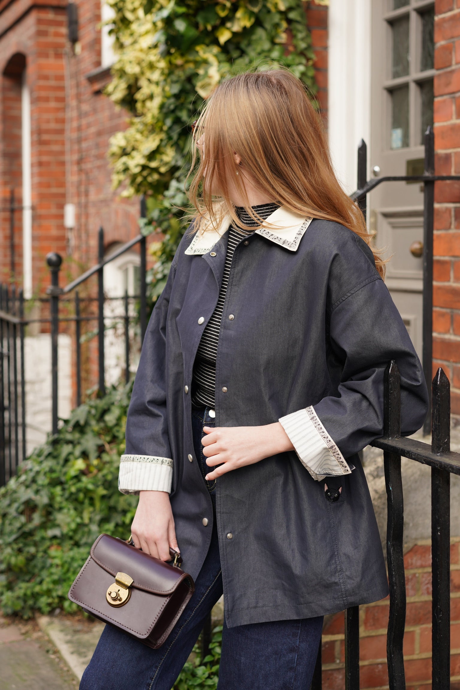 London Girl Sailor Jacket (Navy Blue)