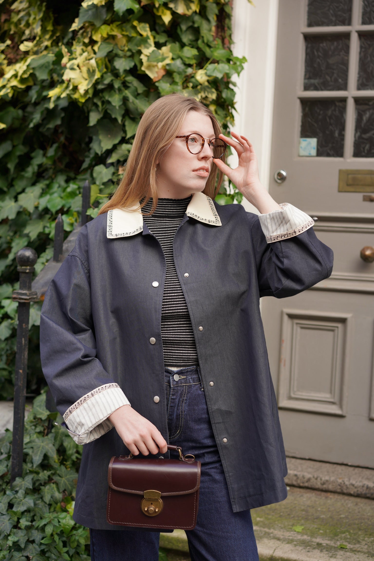 London Girl Sailor Jacket (Navy Blue)