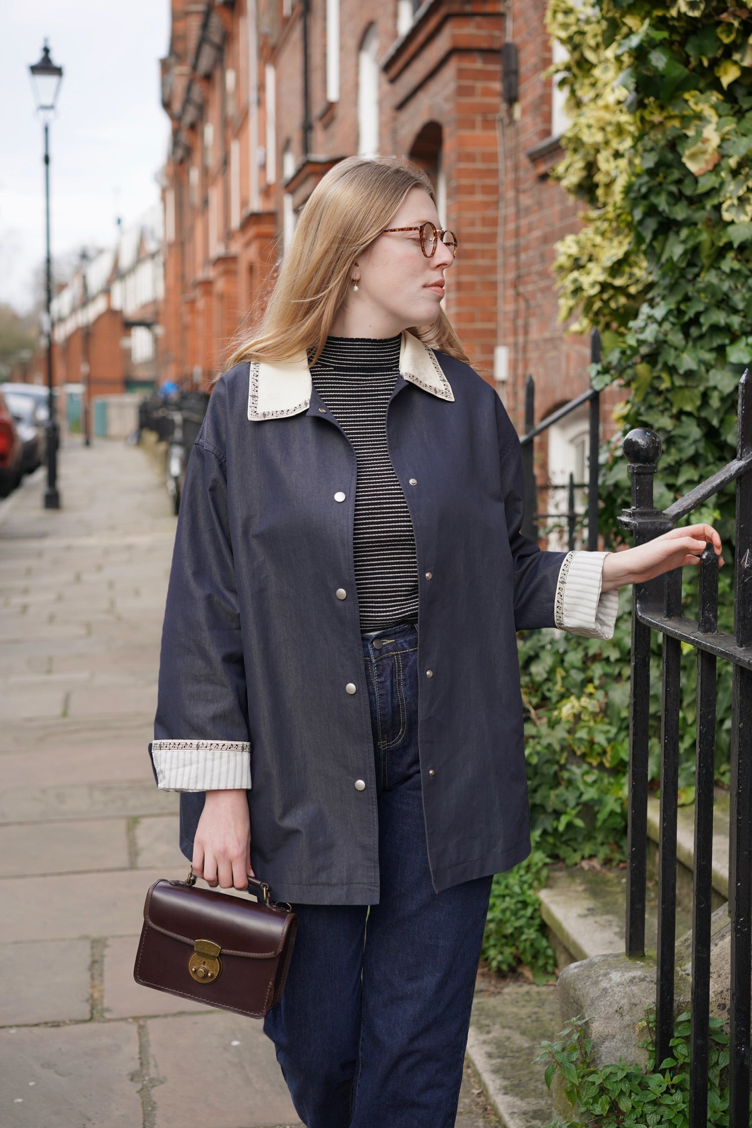 London Girl Sailor Jacket (Navy Blue)