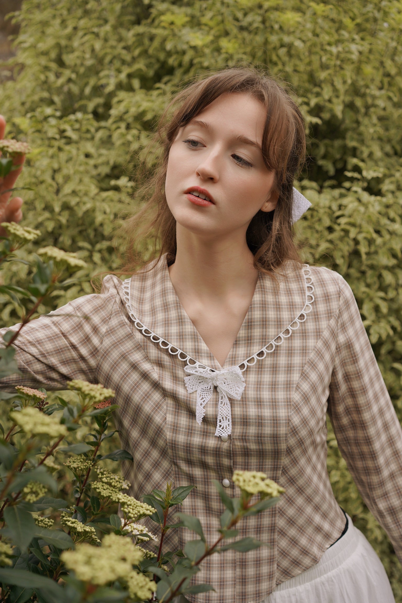 Love Lace Bow Blouse