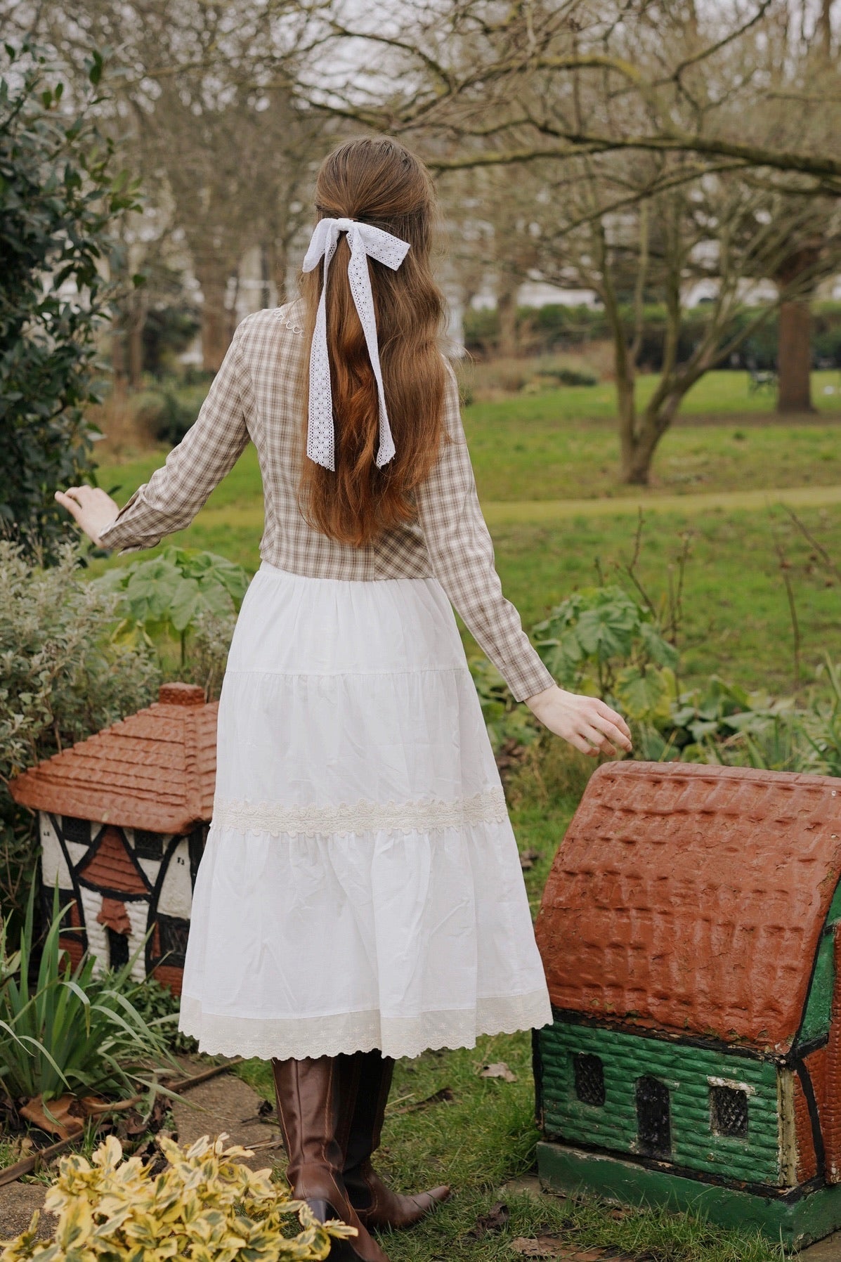 Angelica Tiered Cotton Skirt