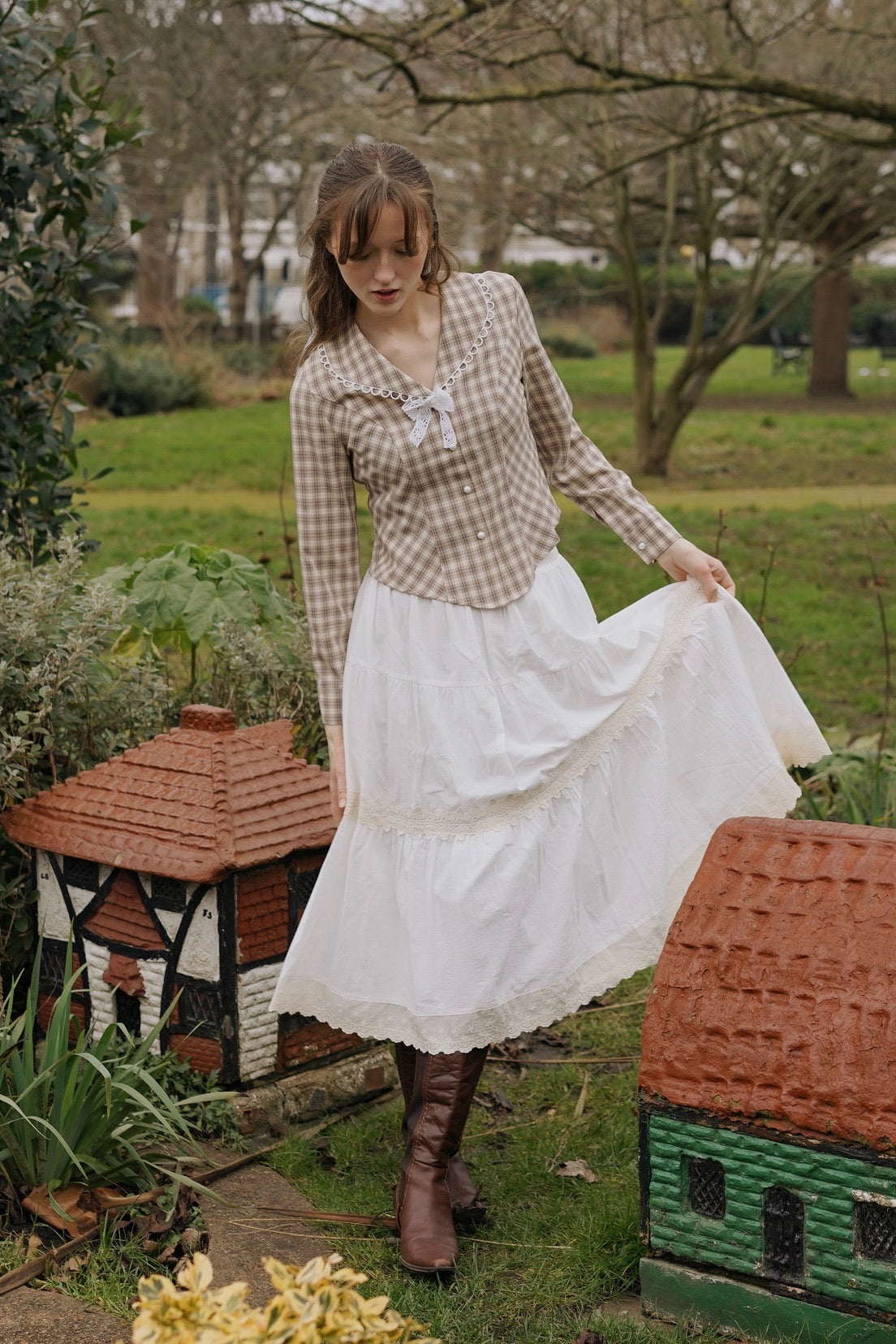 Taylor愛用ブランド*Lothian Sailor Dress*プレッピーワンピース