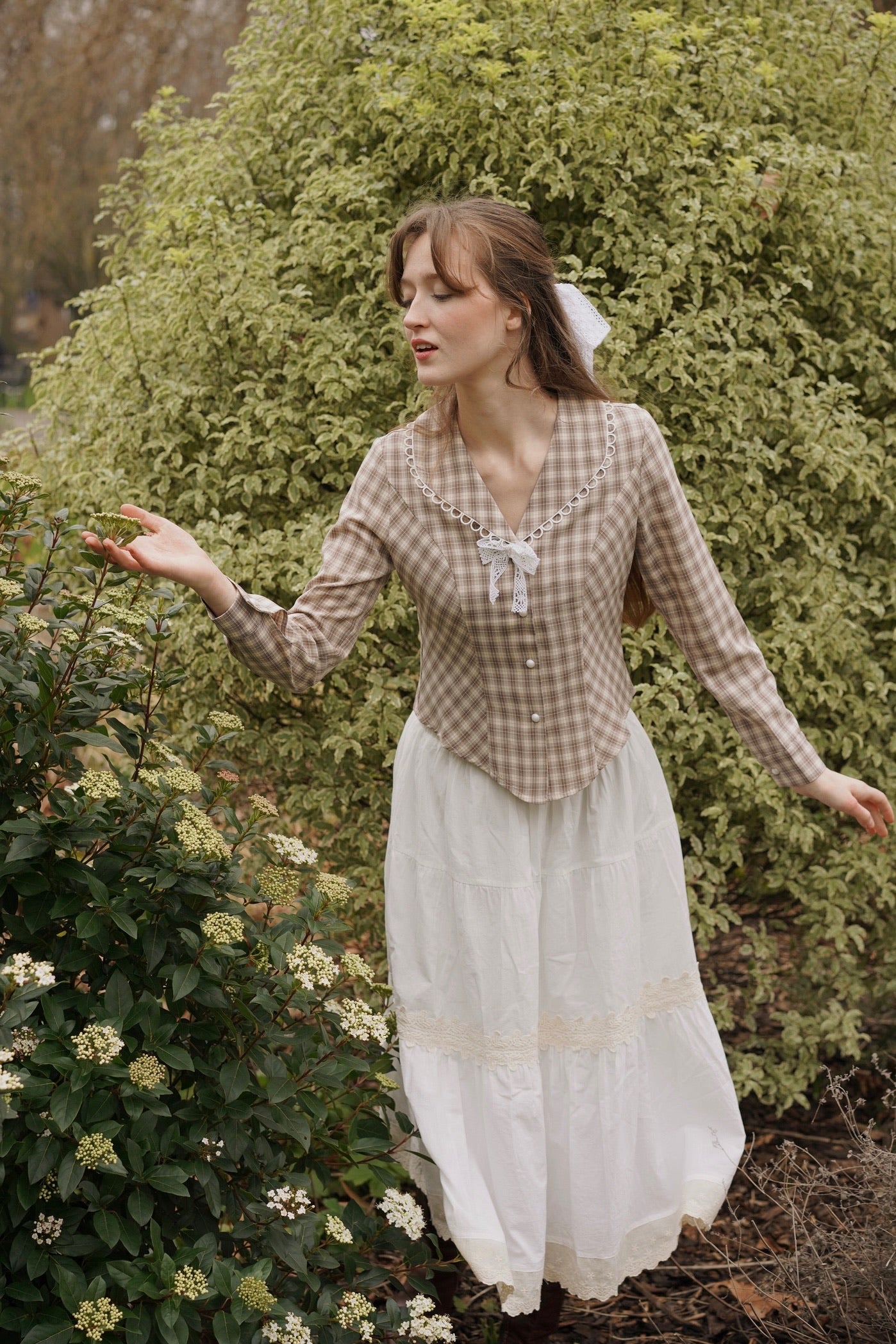 Love Lace Bow Blouse