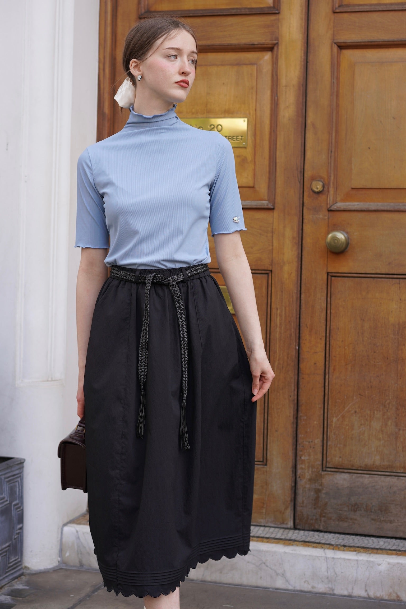 Petunia Belted Balloon Skirt