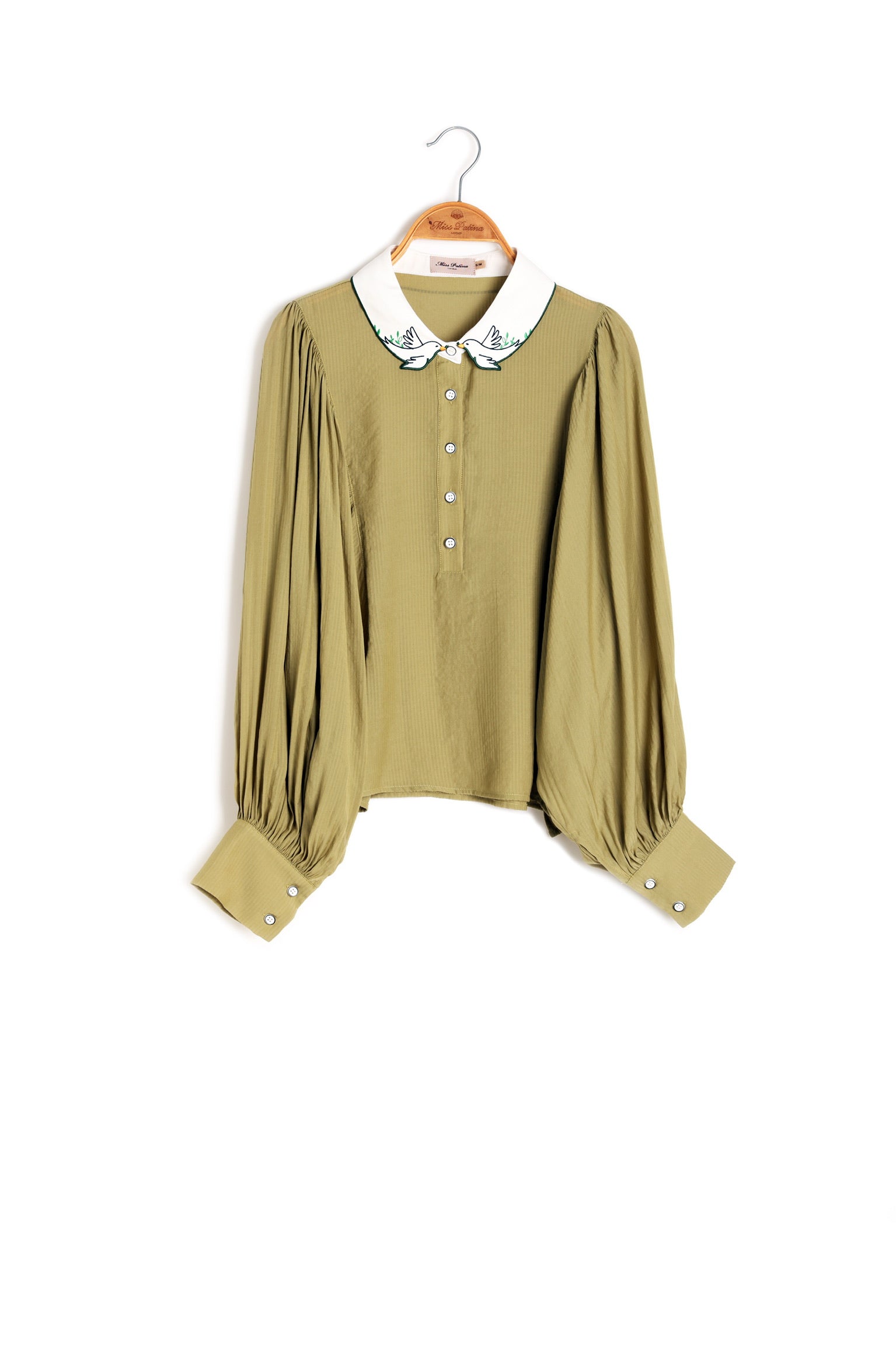 Lucky Songbird Blouse （Olive）
