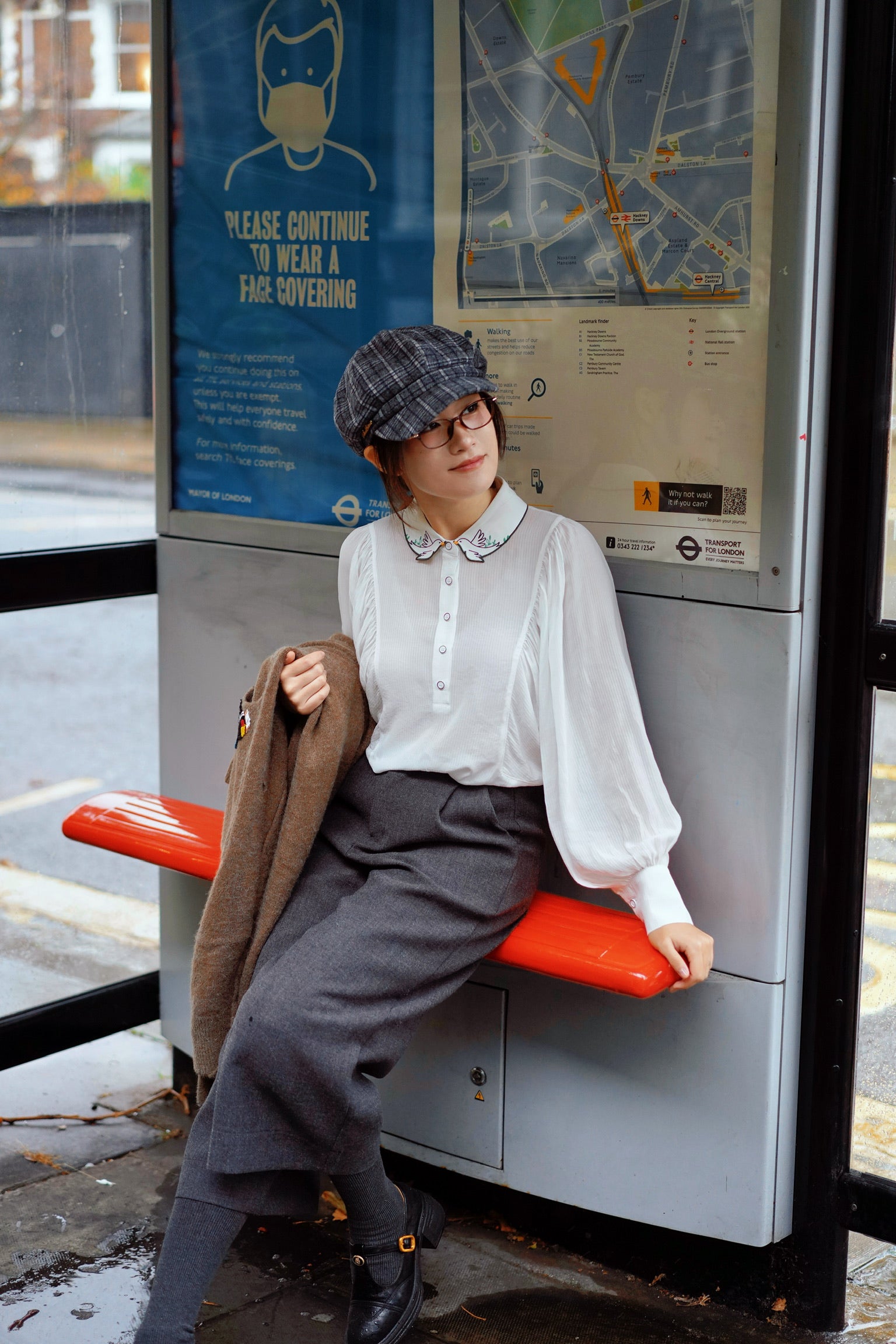 Lucky Songbird Blouse (White）