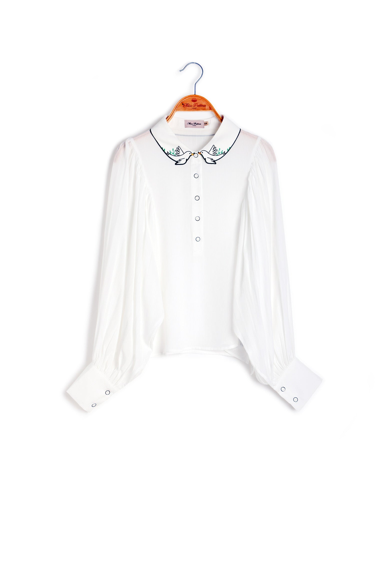 Lucky Songbird Blouse (White）