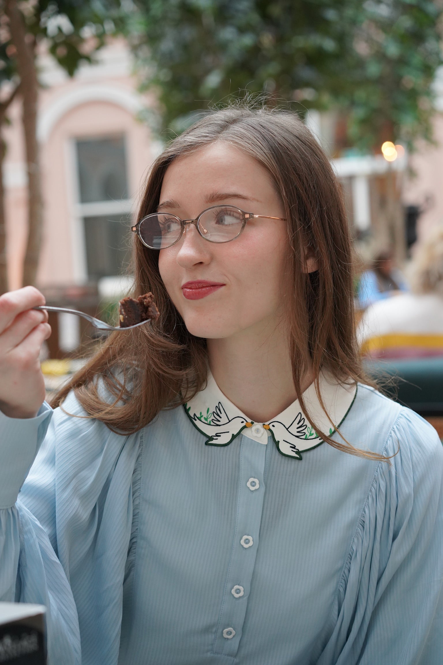 Lucky Songbird Blouse (Powder Blue)
