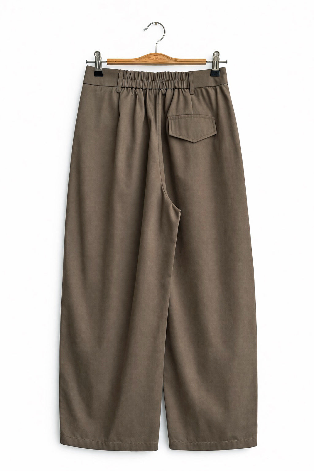 Lyocell Blend Barrel Trousers (Earth)