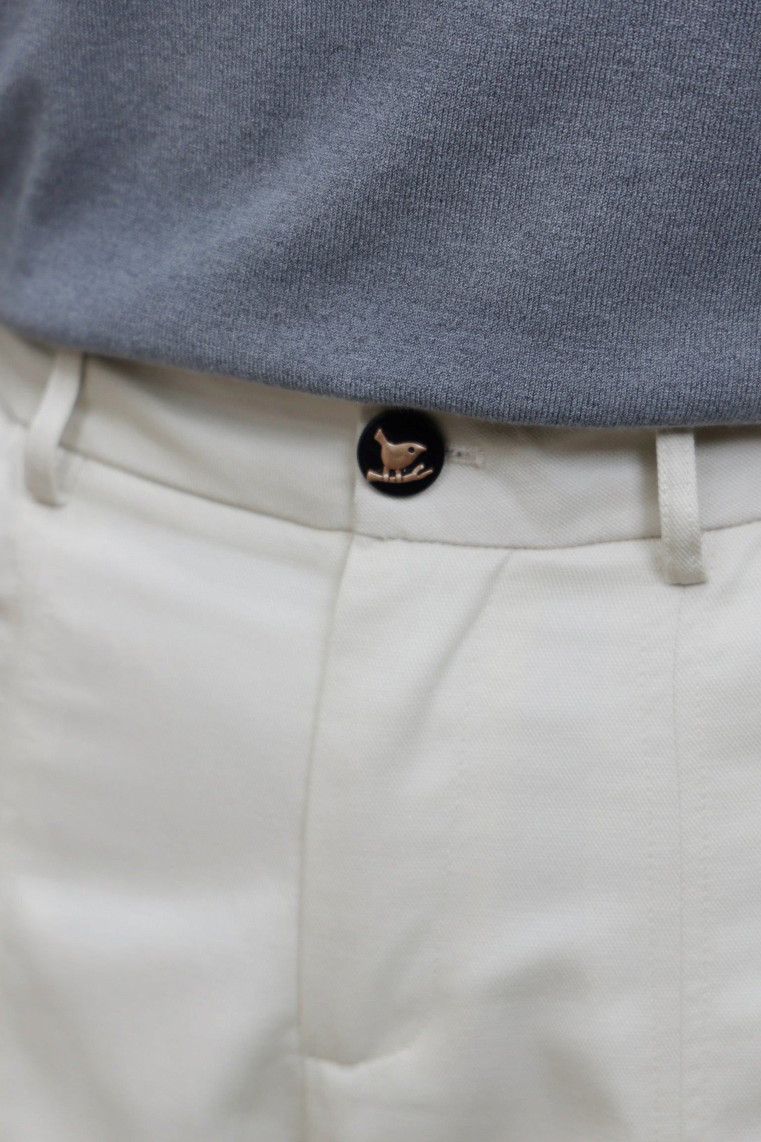 Lyocell Blend Barrel Trousers (Ivory)