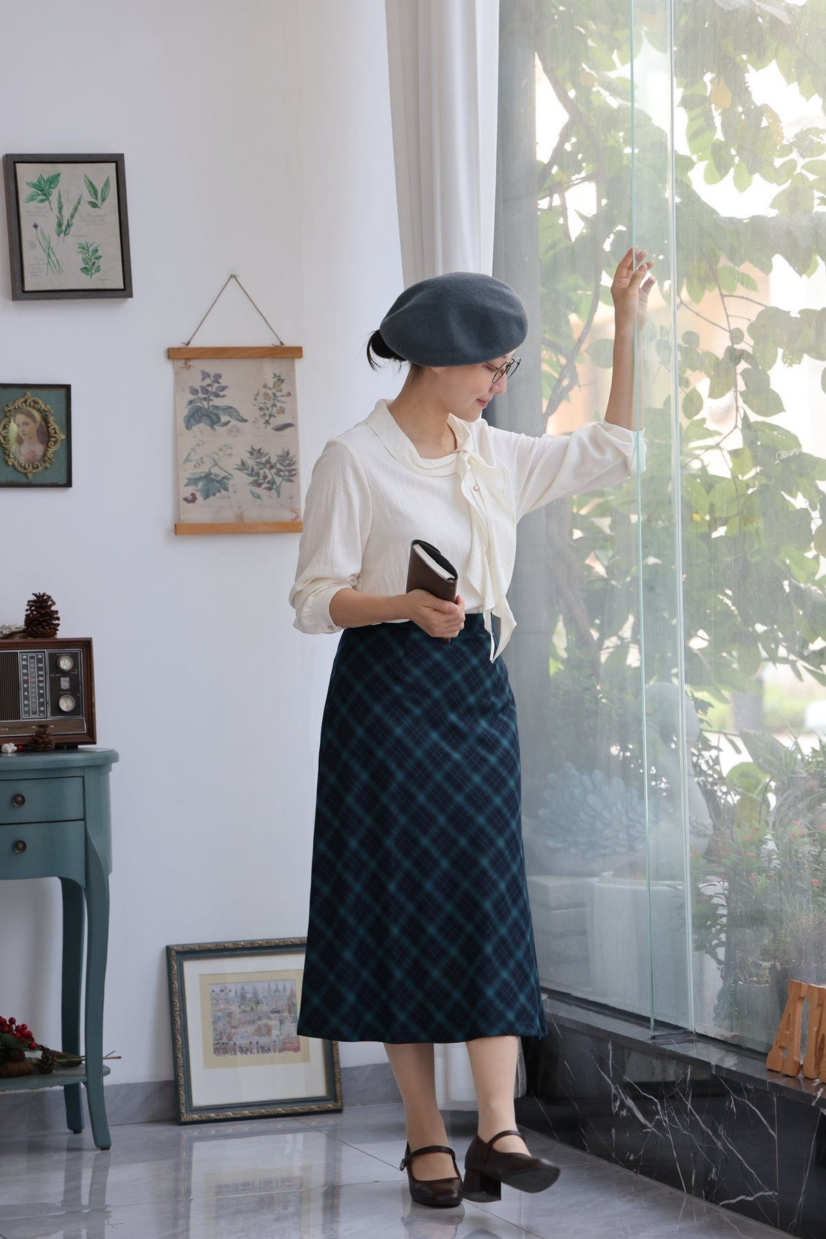 Margot Draped Bow Blouse