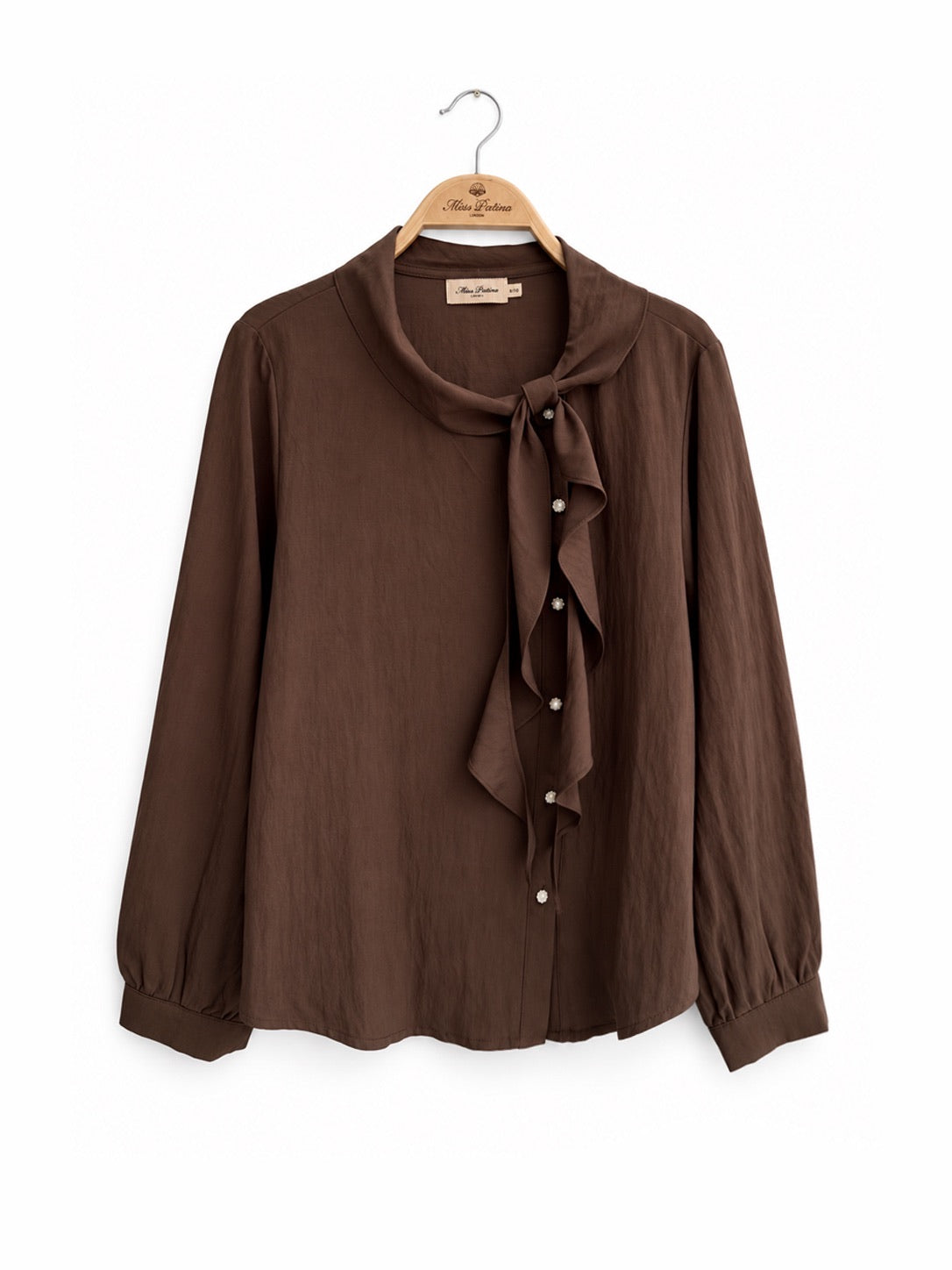 Margot Draped Bow Blouse