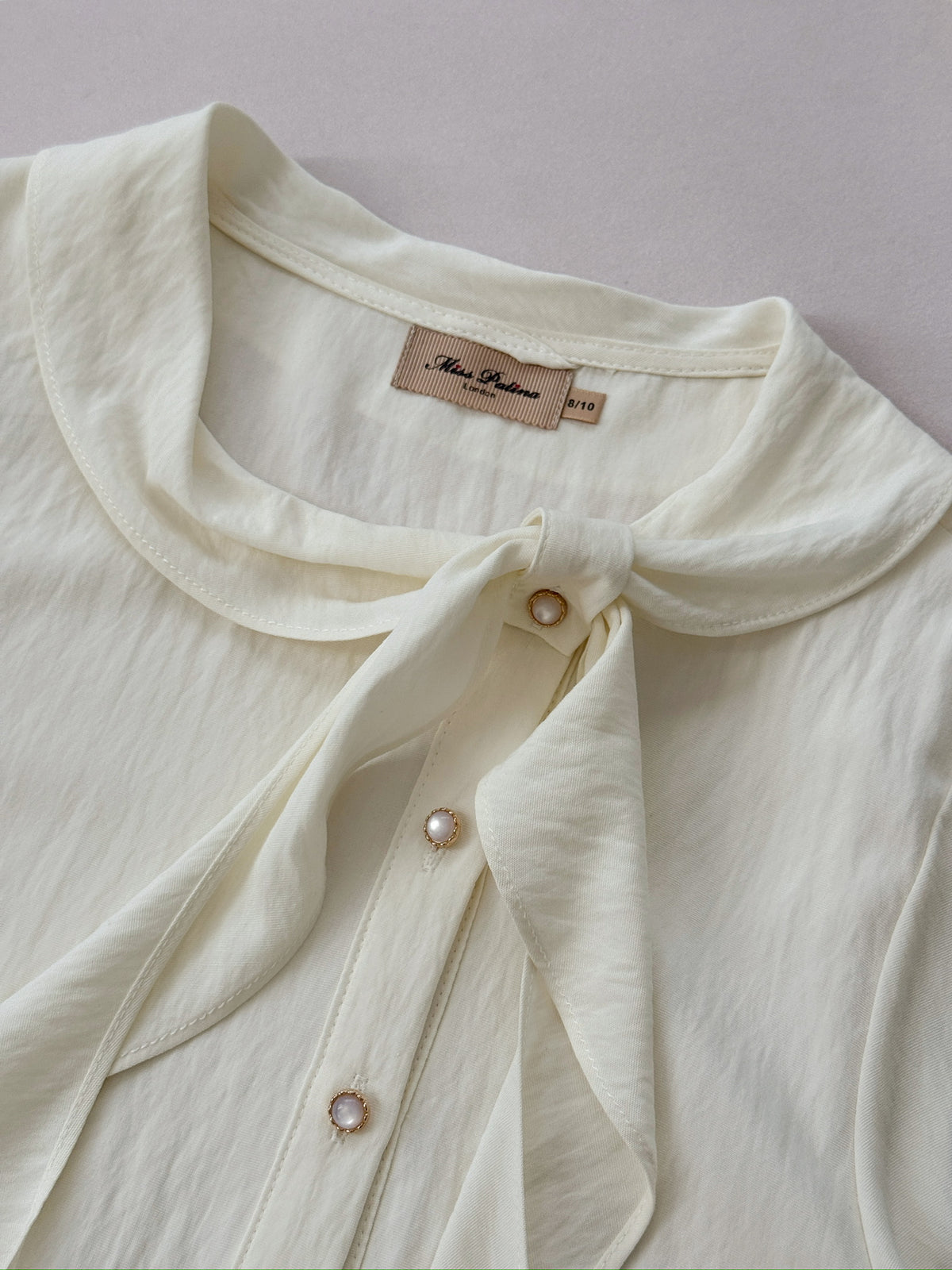 Margot Draped Bow Blouse