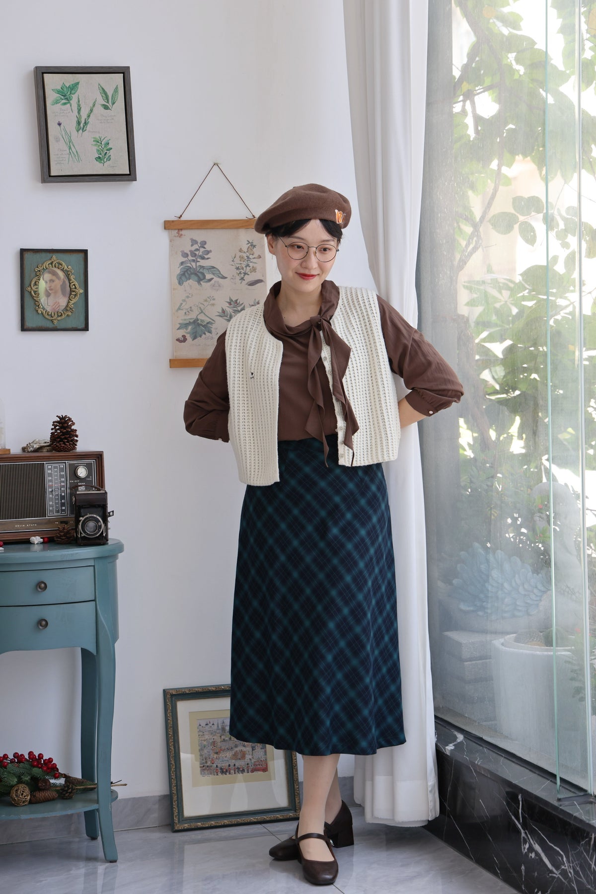 Margot Draped Bow Blouse