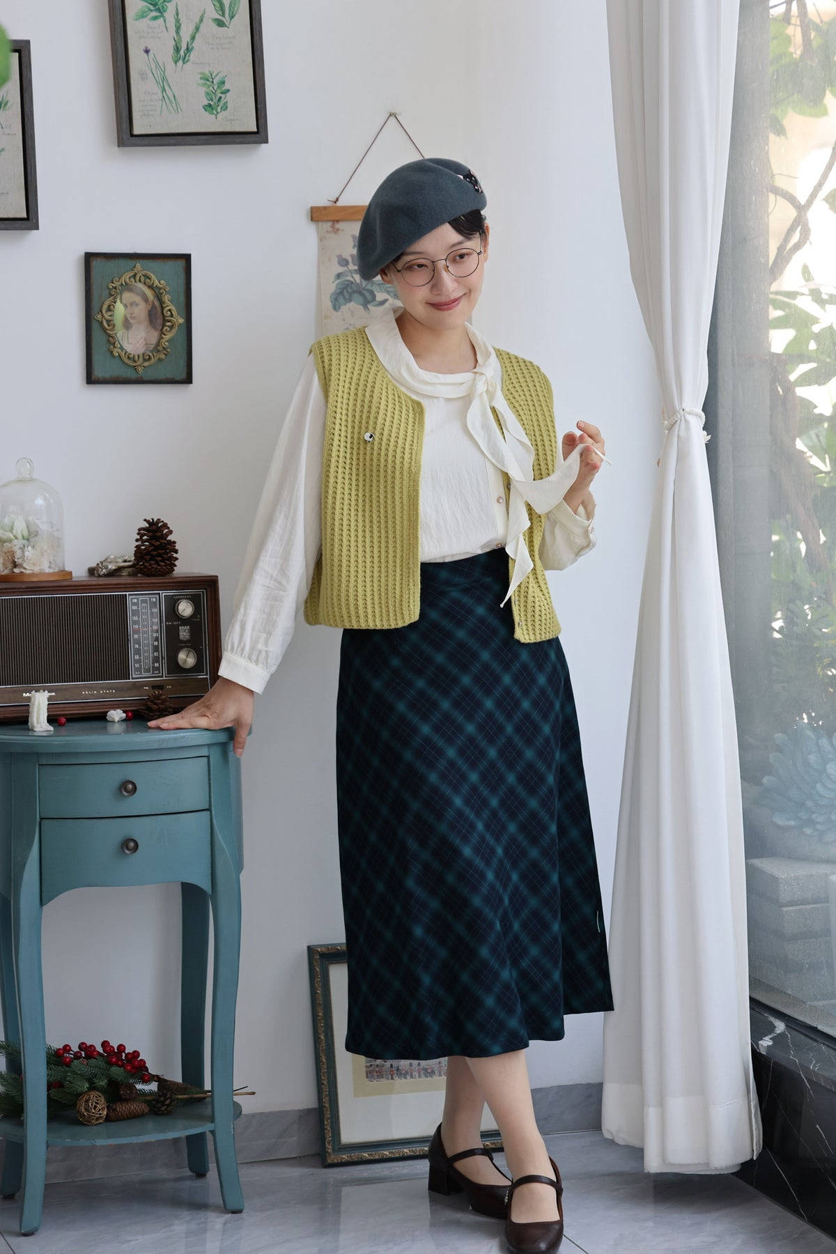 Margot Draped Bow Blouse