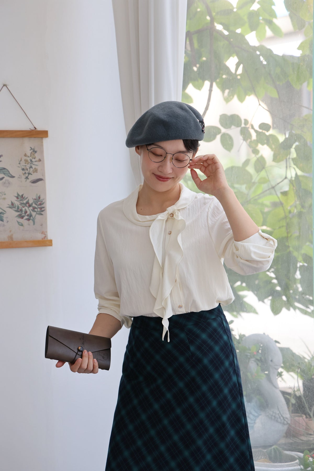 Margot Draped Bow Blouse