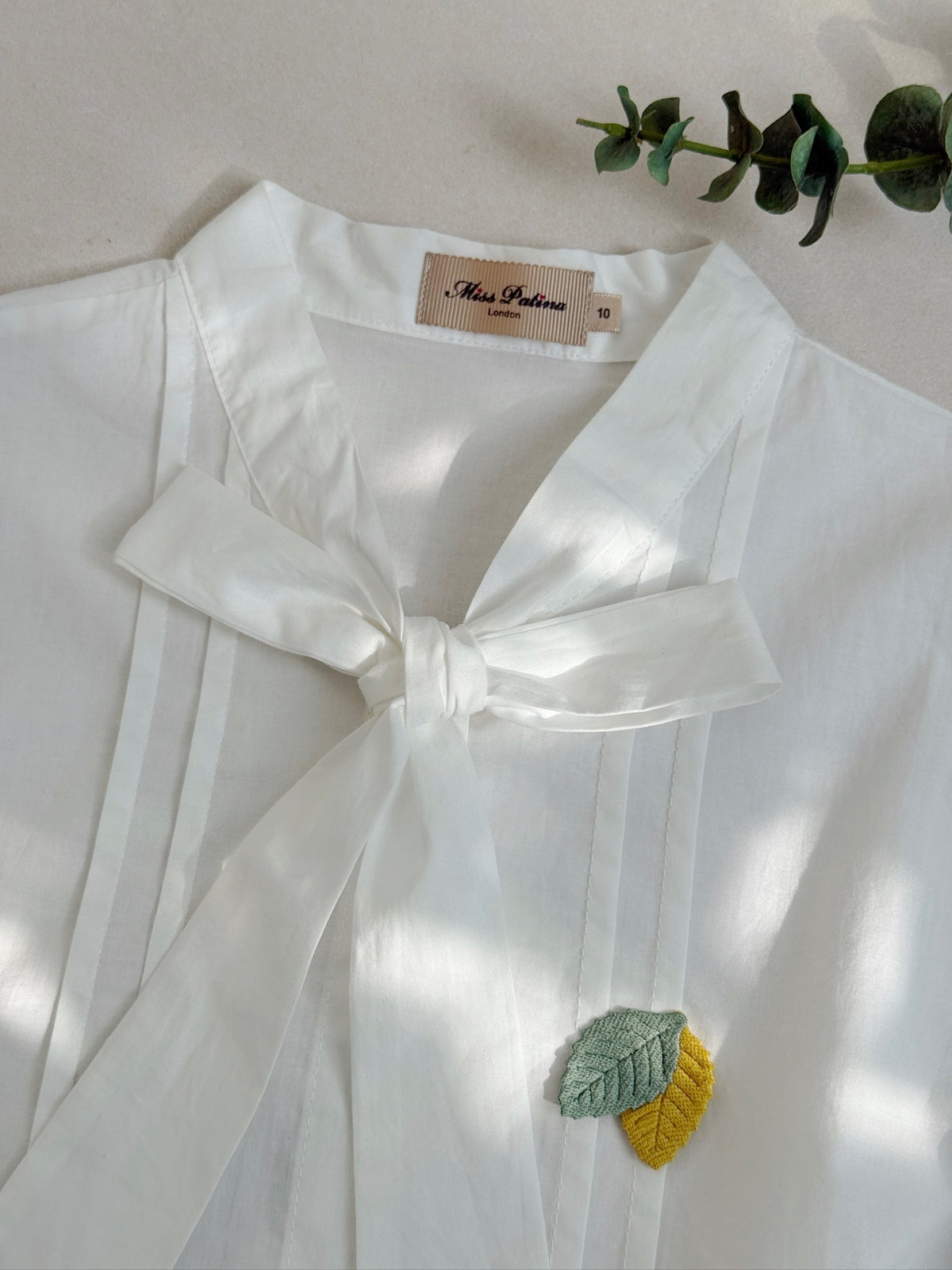 Meadow Bow Light Cotton Blouse