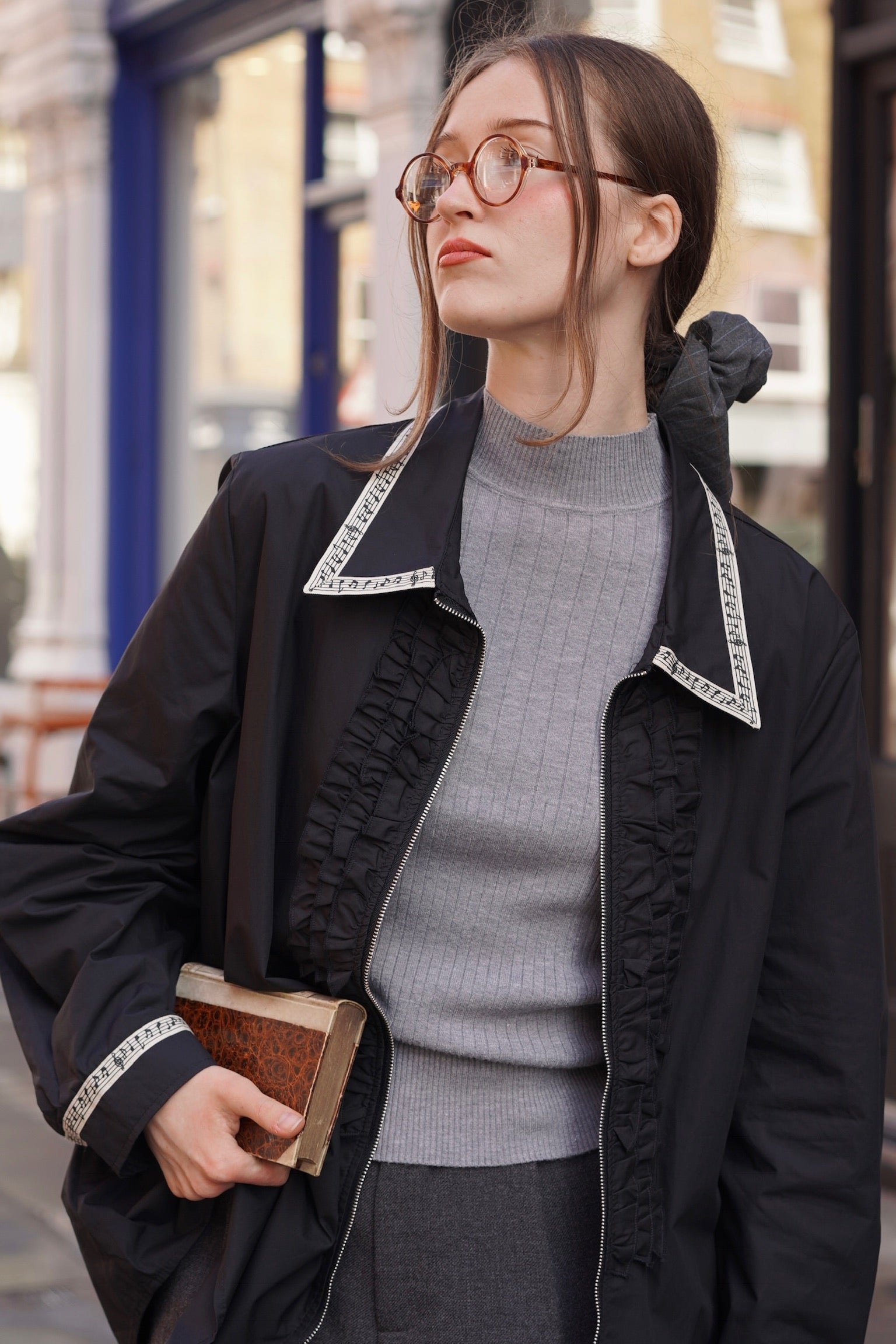 Melody Sailor Zip Shirt Jacket