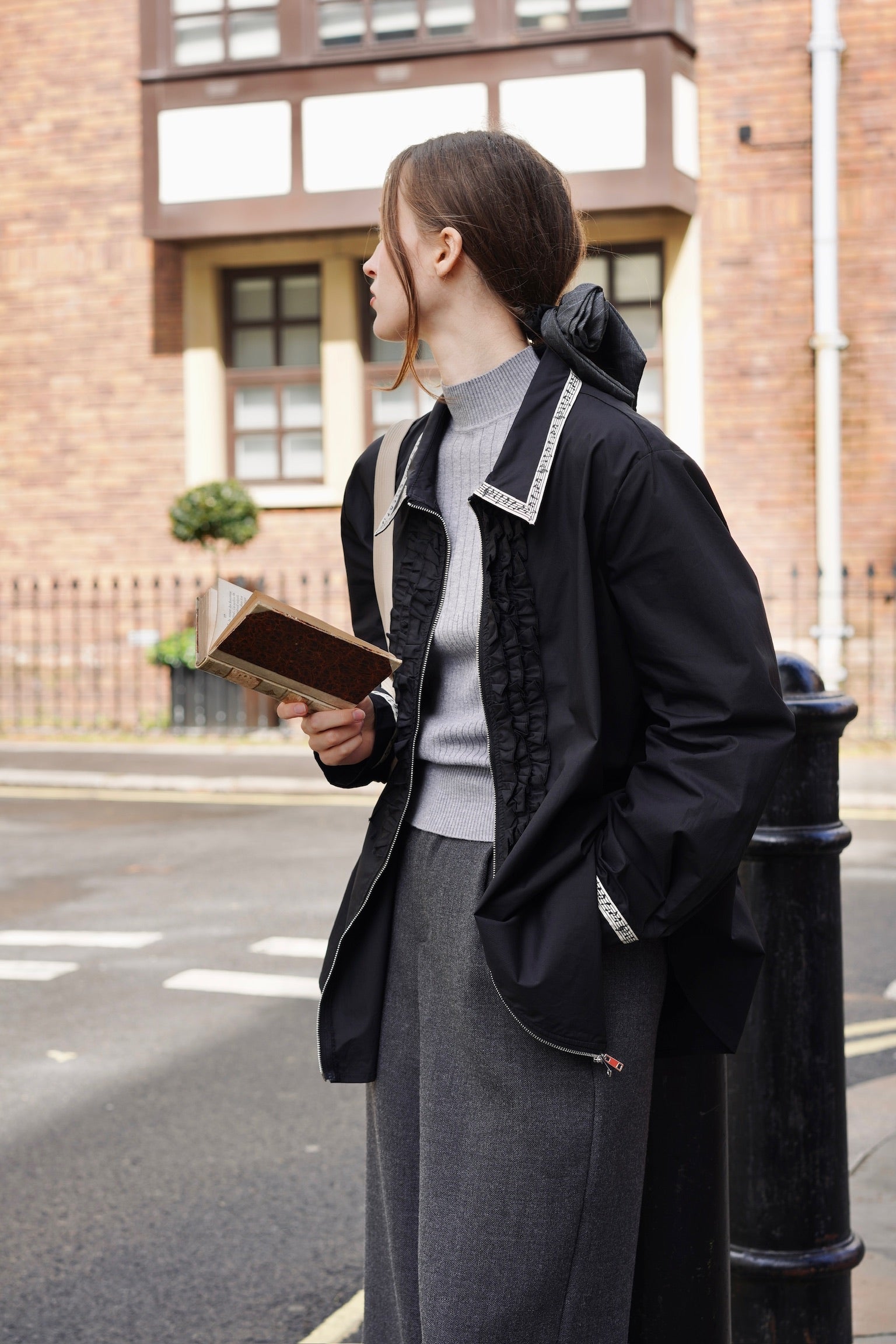 Melody Sailor Zip Shirt Jacket