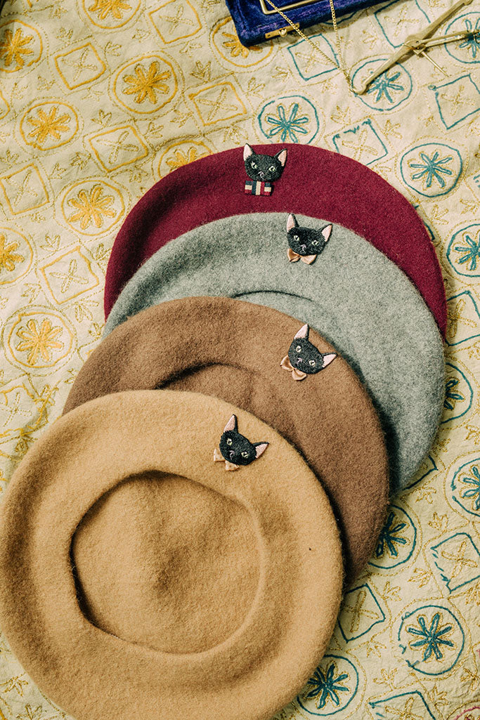Meow Meow Beret (Mocha)