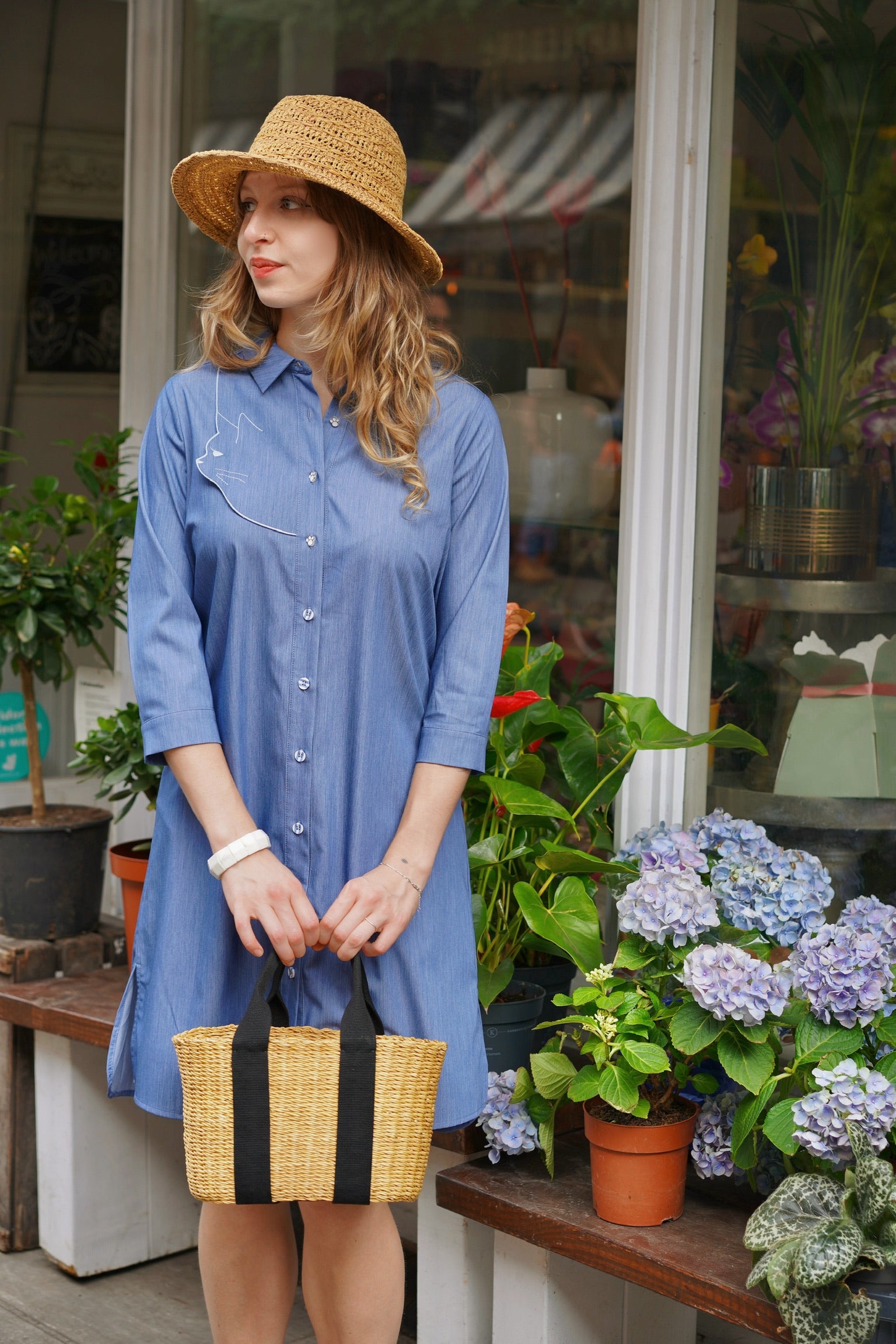 Meowvelous Denim Shirt Dress – Miss Patina