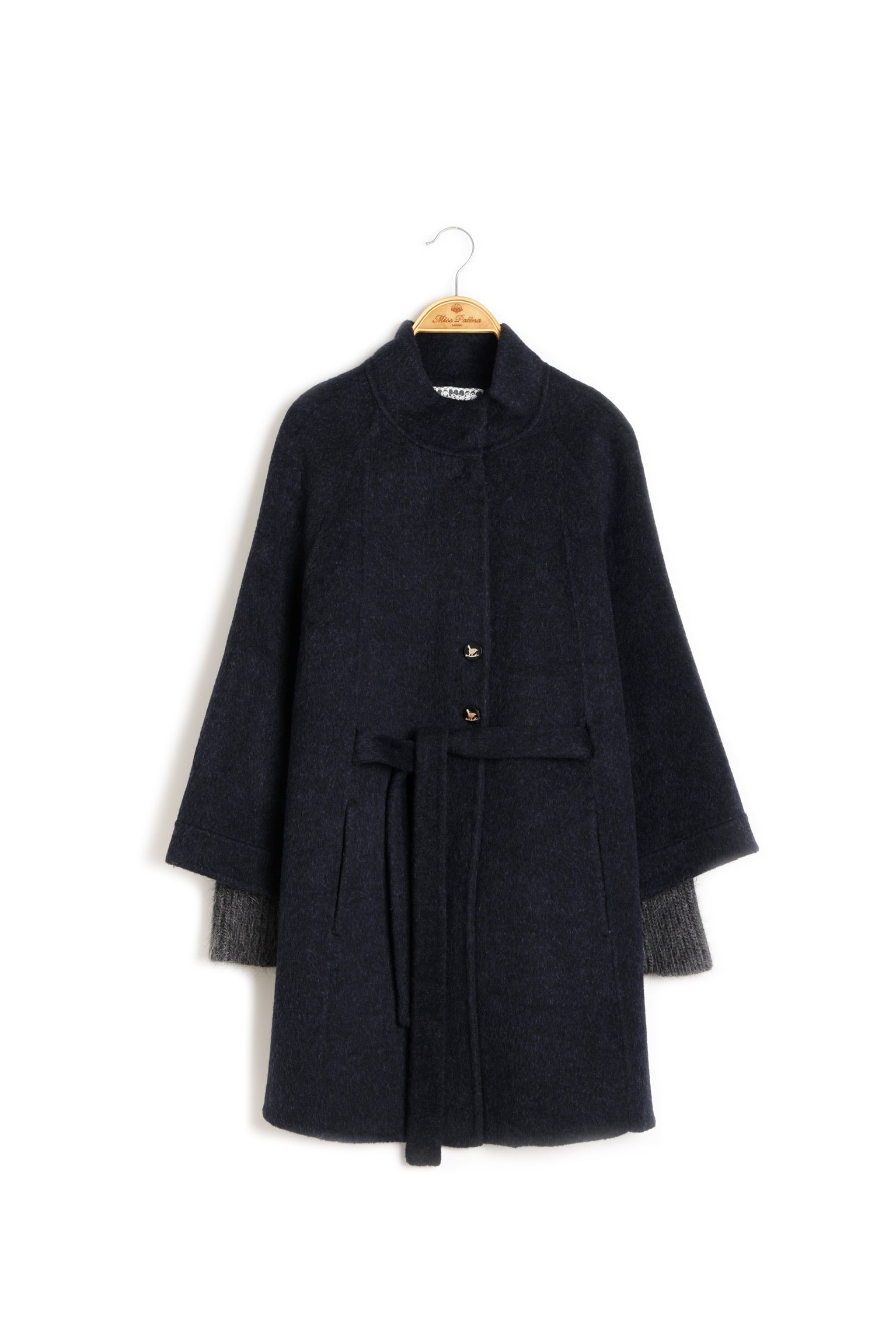 Midnight Layered Wool Coat