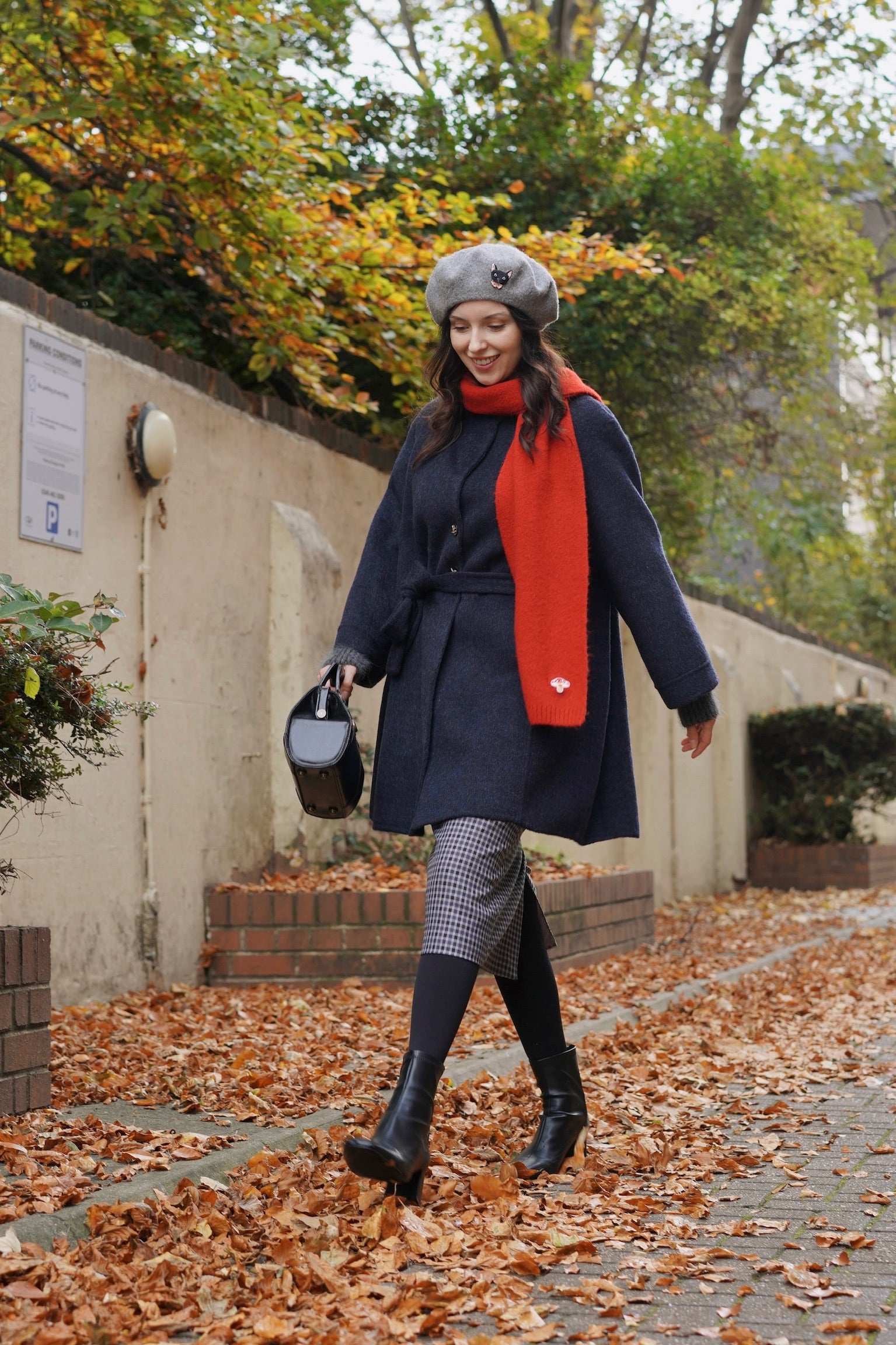 Midnight Layered Wool Coat