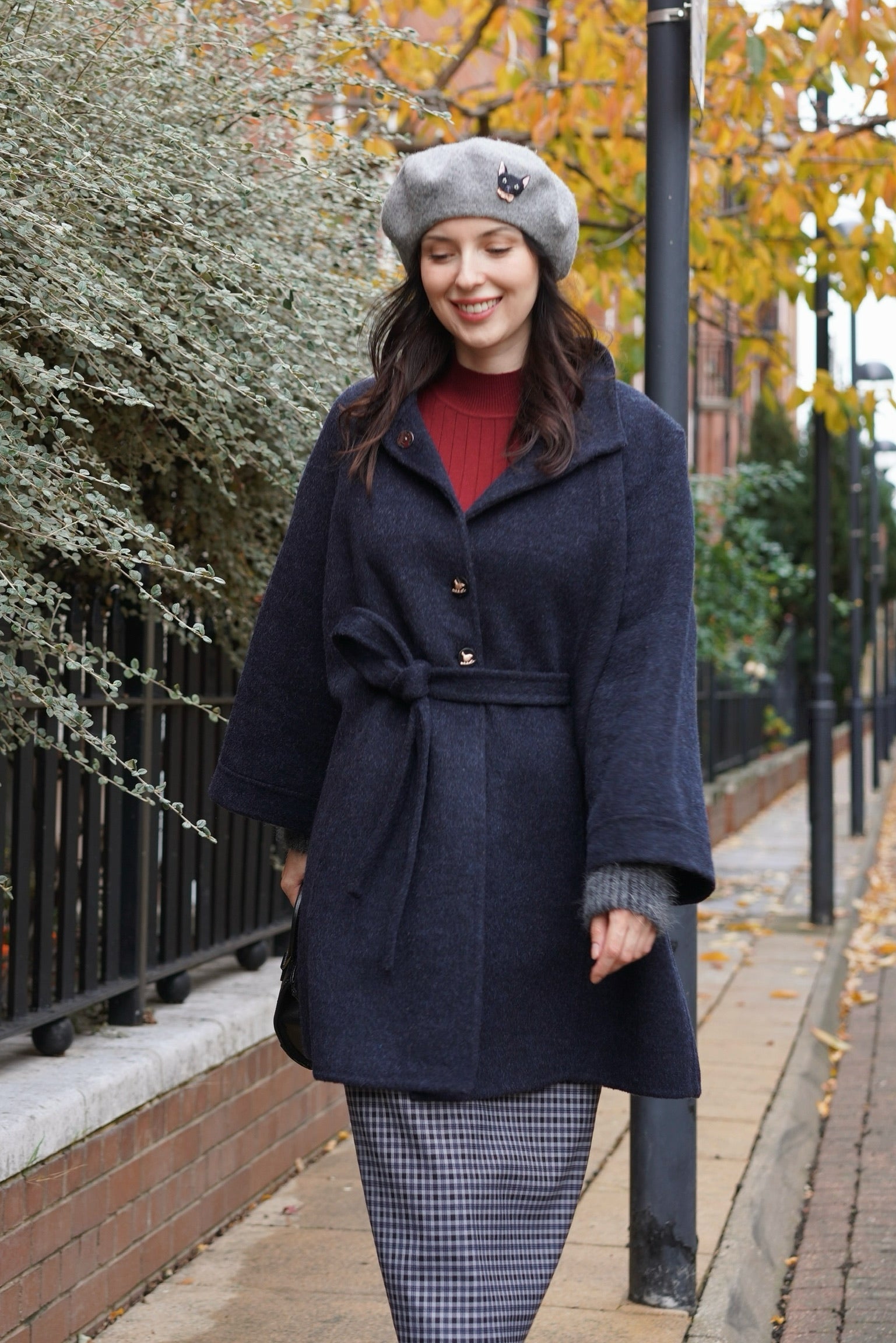 Midnight Layered Wool Coat